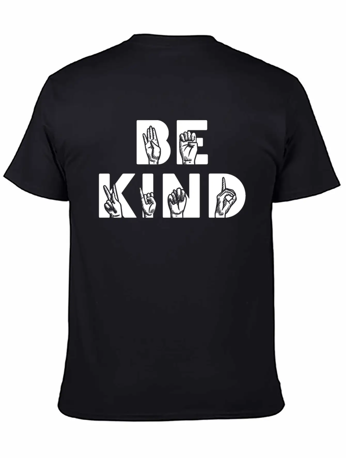 Be Kind ASL Disabilities Awareness Stylish Everyday T-Shirt – Unisex Basic Cotton Tee