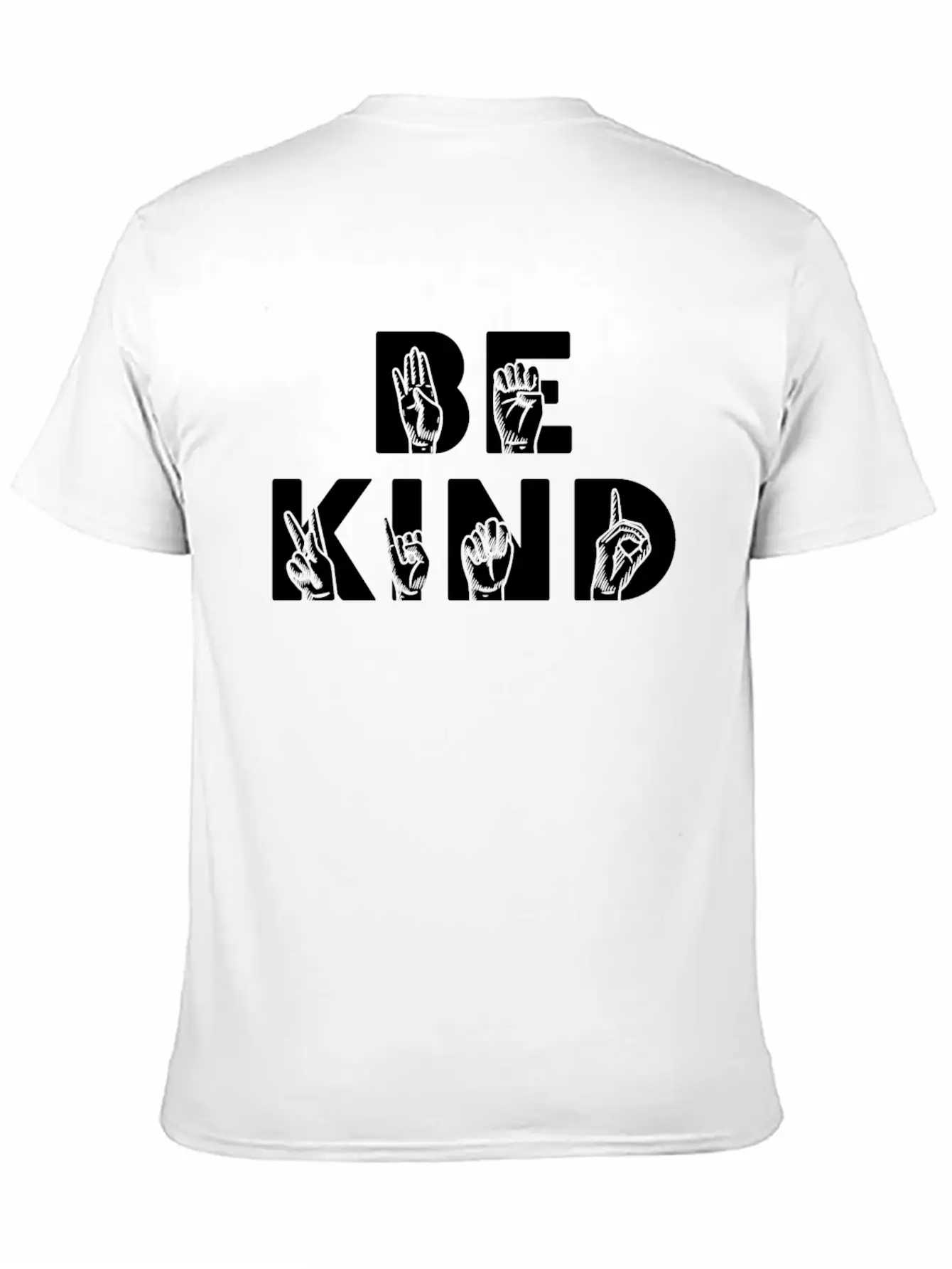 Be Kind ASL Disabilities Awareness Stylish Everyday T-Shirt – Unisex Basic Cotton Tee