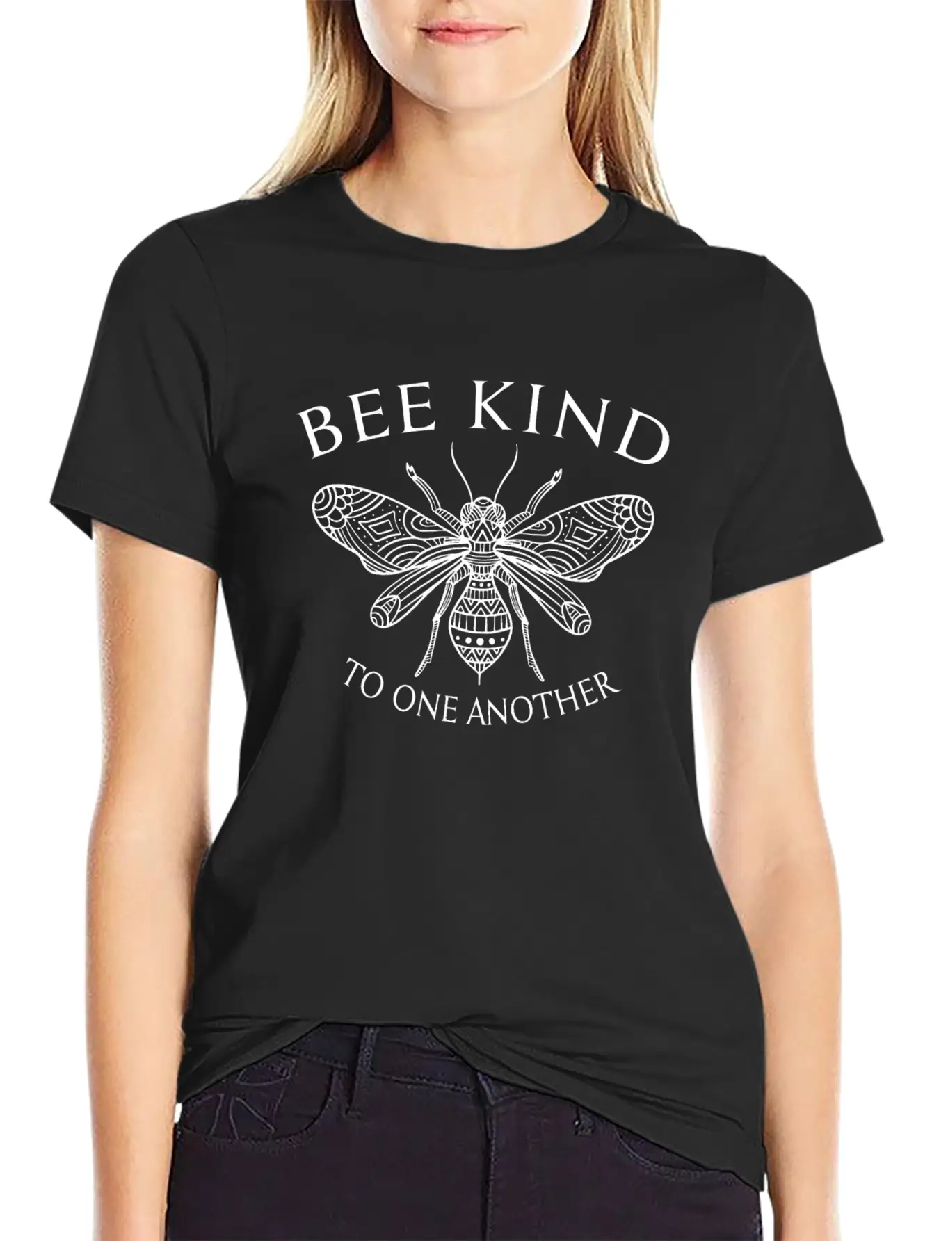 Be Kind Mandala Bee Unisex Casual T-Shirt – Clean Design For Daily Comfort