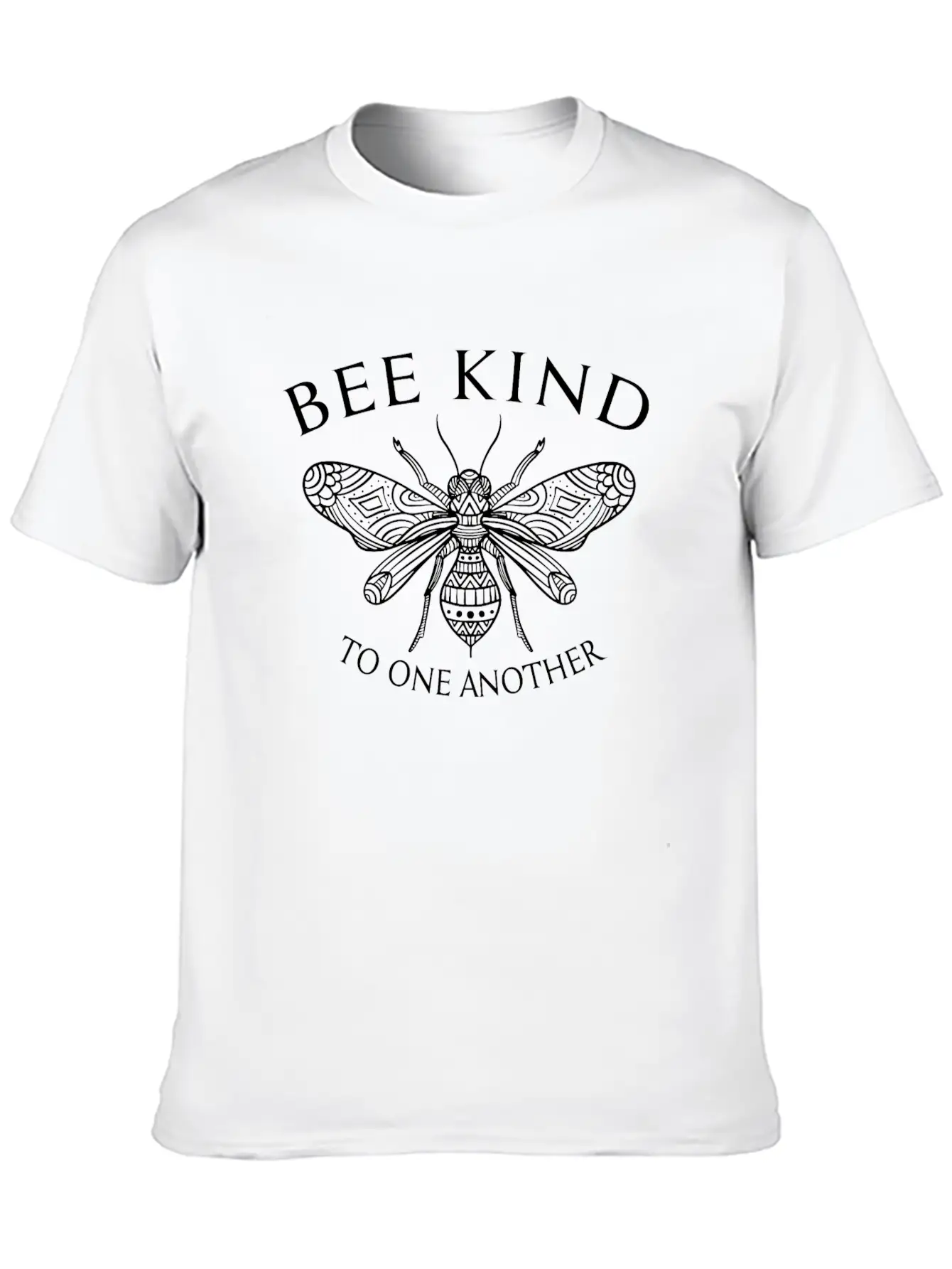 Be Kind Mandala Bee Unisex Casual T-Shirt – Clean Design For Daily Comfort