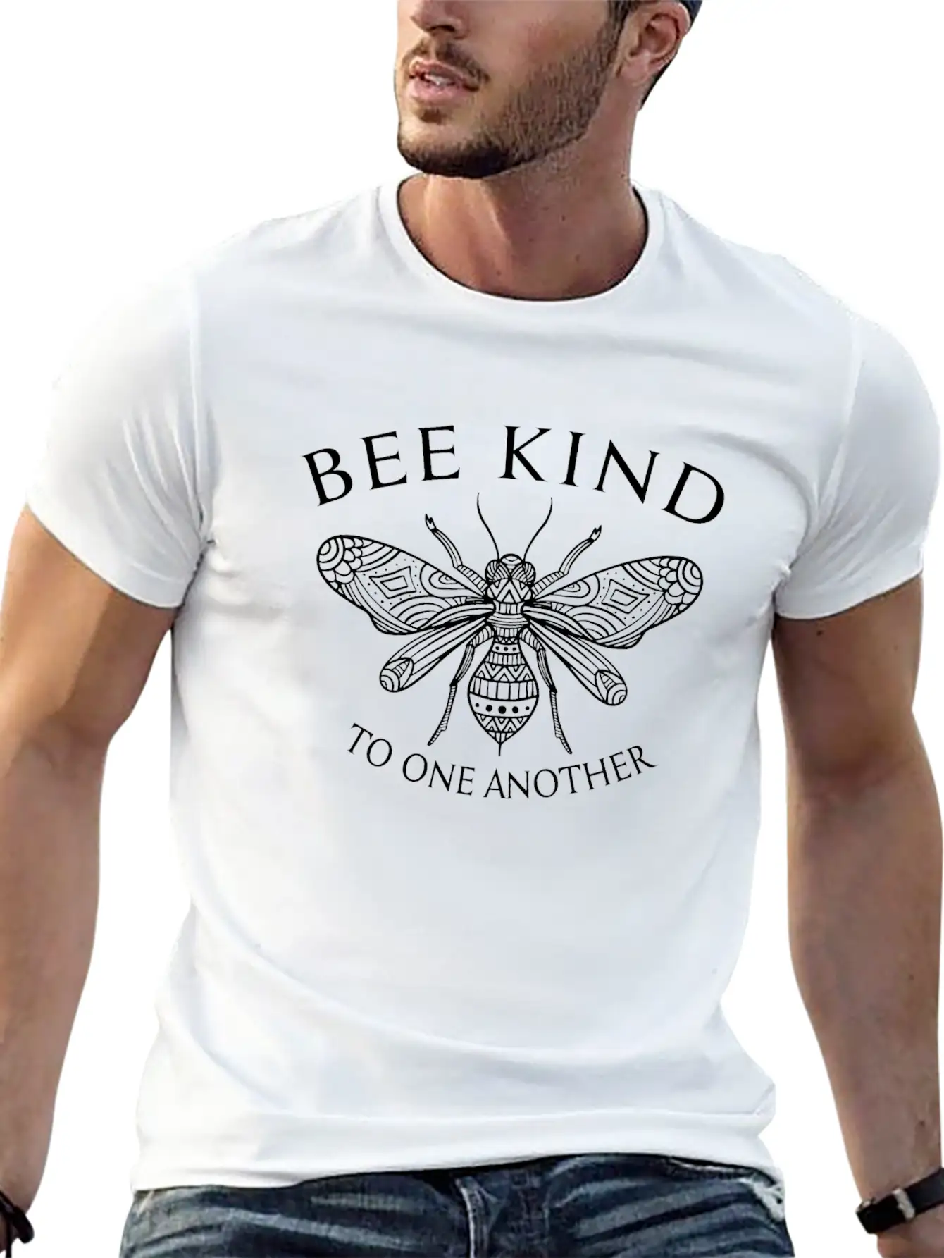 Be Kind Mandala Bee Unisex Casual T-Shirt – Clean Design For Daily Comfort