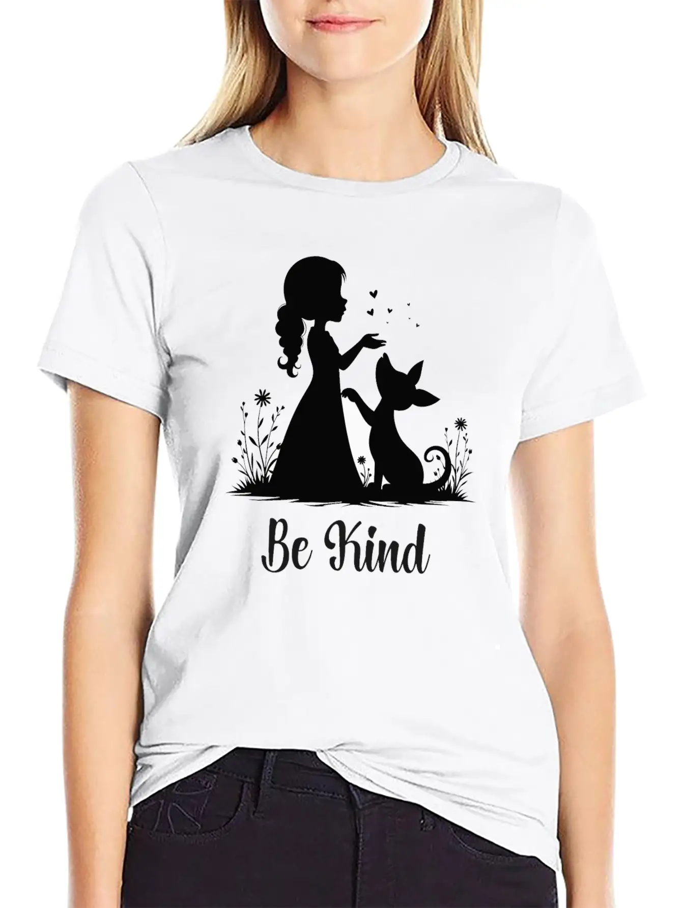 Be Kind – Spread Kindness, Positive Vibes, Compass Breathable Soft Cotton T-Shirt – Timeless Casual Look