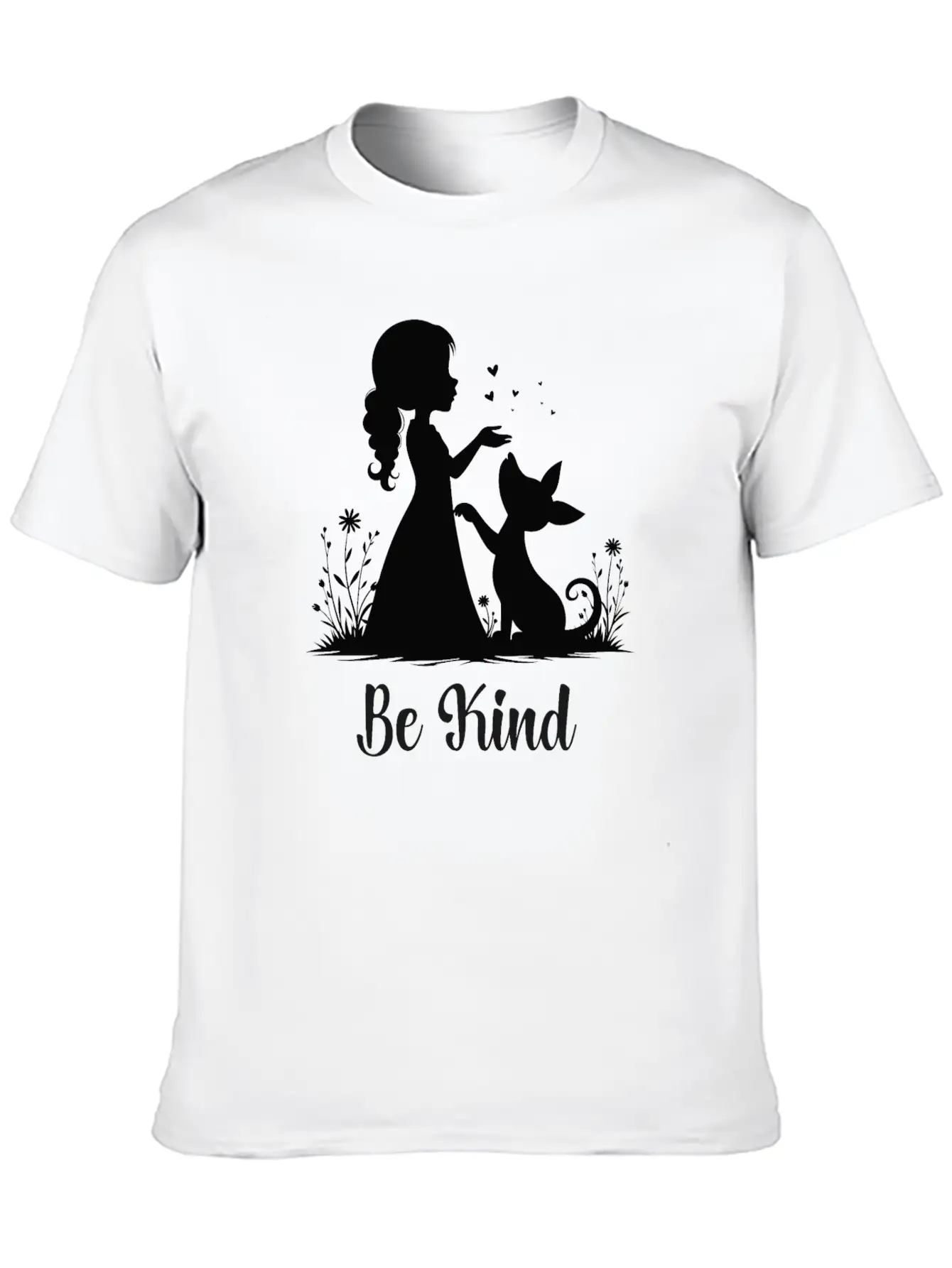 Be Kind – Spread Kindness, Positive Vibes, Compass Breathable Soft Cotton T-Shirt – Timeless Casual Look