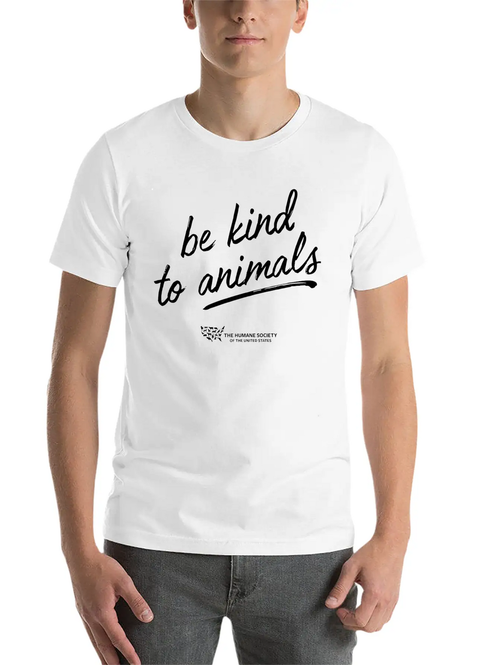 Be Kind To Animals Unisex Short Sleeve Soft Cotton T-Shirt – Casual Everyday Wear