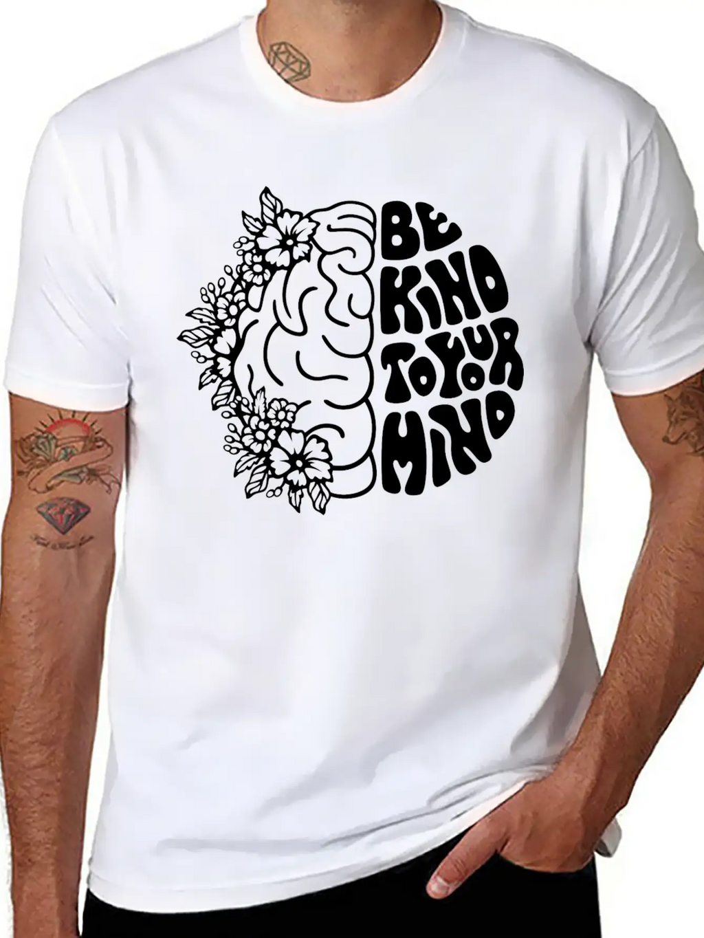 Be Kind To Your Mind Breathable Soft Cotton T-Shirt – Timeless Casual Look
