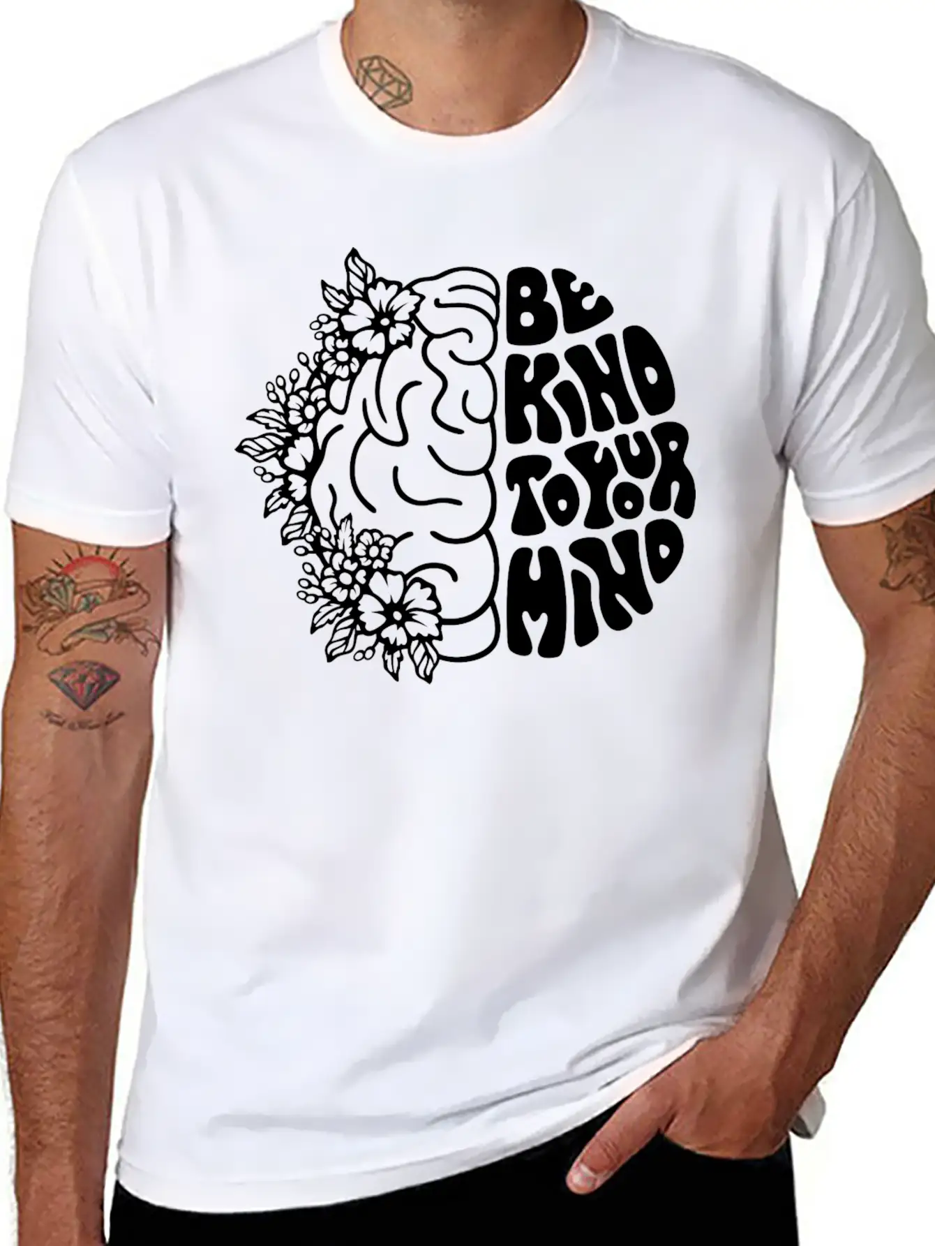 Be Kind To Your Mind Breathable Soft Cotton T-Shirt – Timeless Casual Look