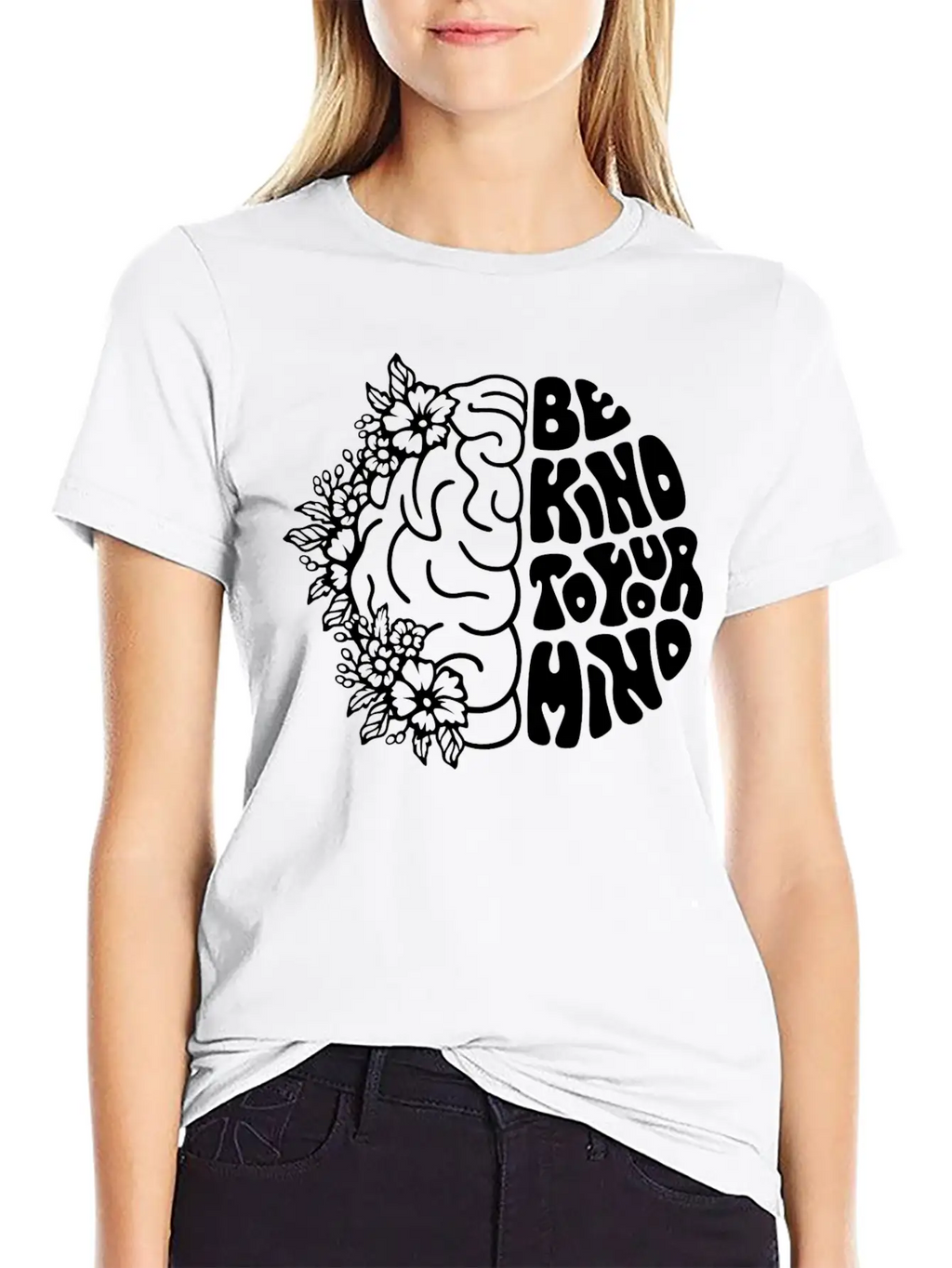 Be Kind To Your Mind Breathable Soft Cotton T-Shirt – Timeless Casual Look