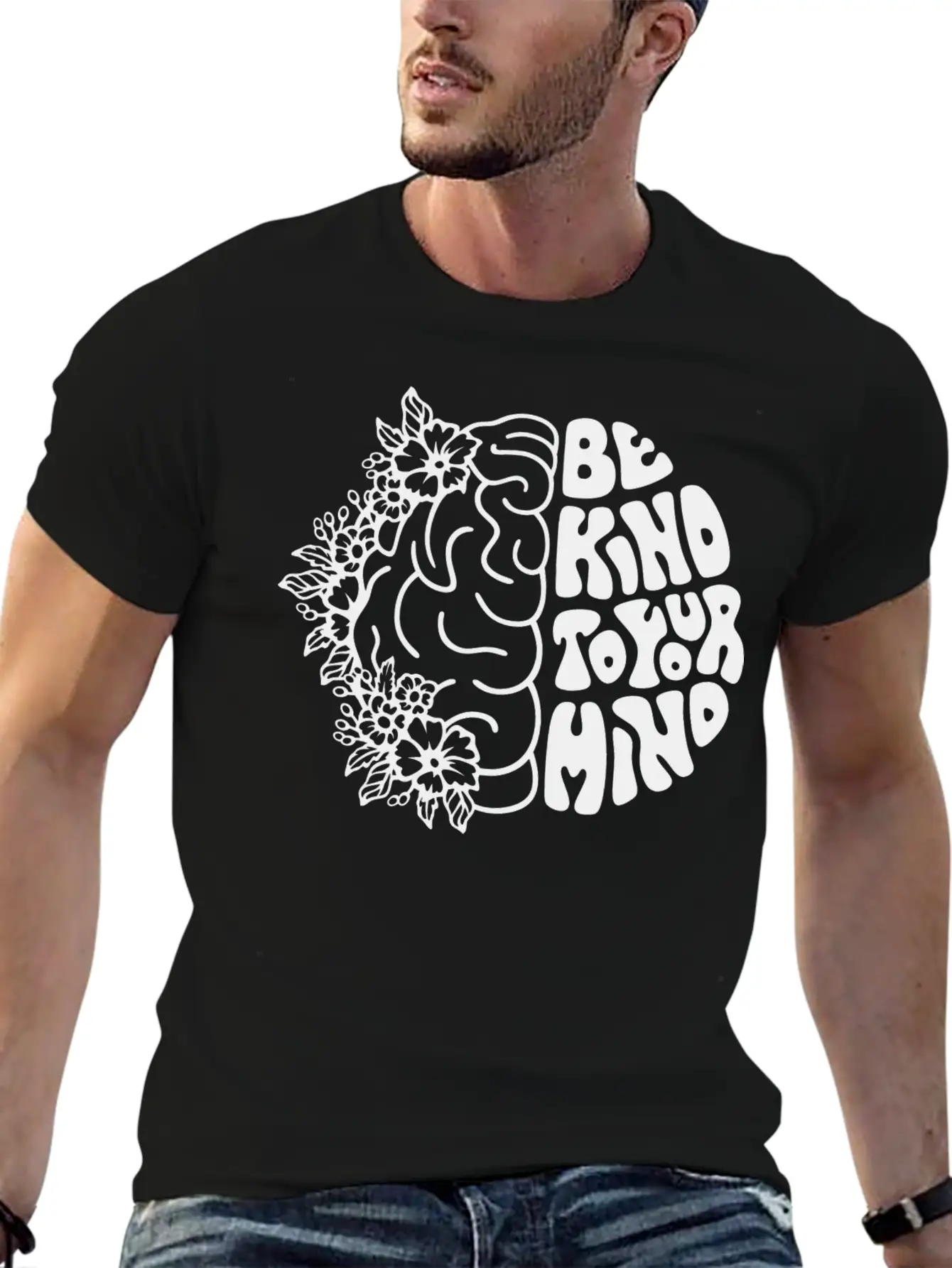 Be Kind To Your Mind Breathable Soft Cotton T-Shirt – Timeless Casual Look