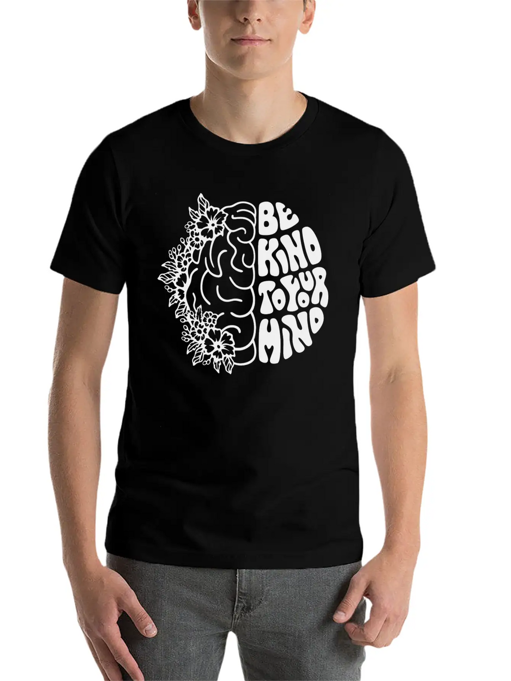 Be Kind To Your Mind Breathable Soft Cotton T-Shirt – Timeless Casual Look