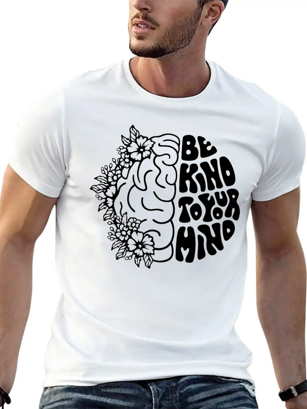 Be Kind To Your Mind Breathable Soft Cotton T-Shirt – Timeless Casual Look