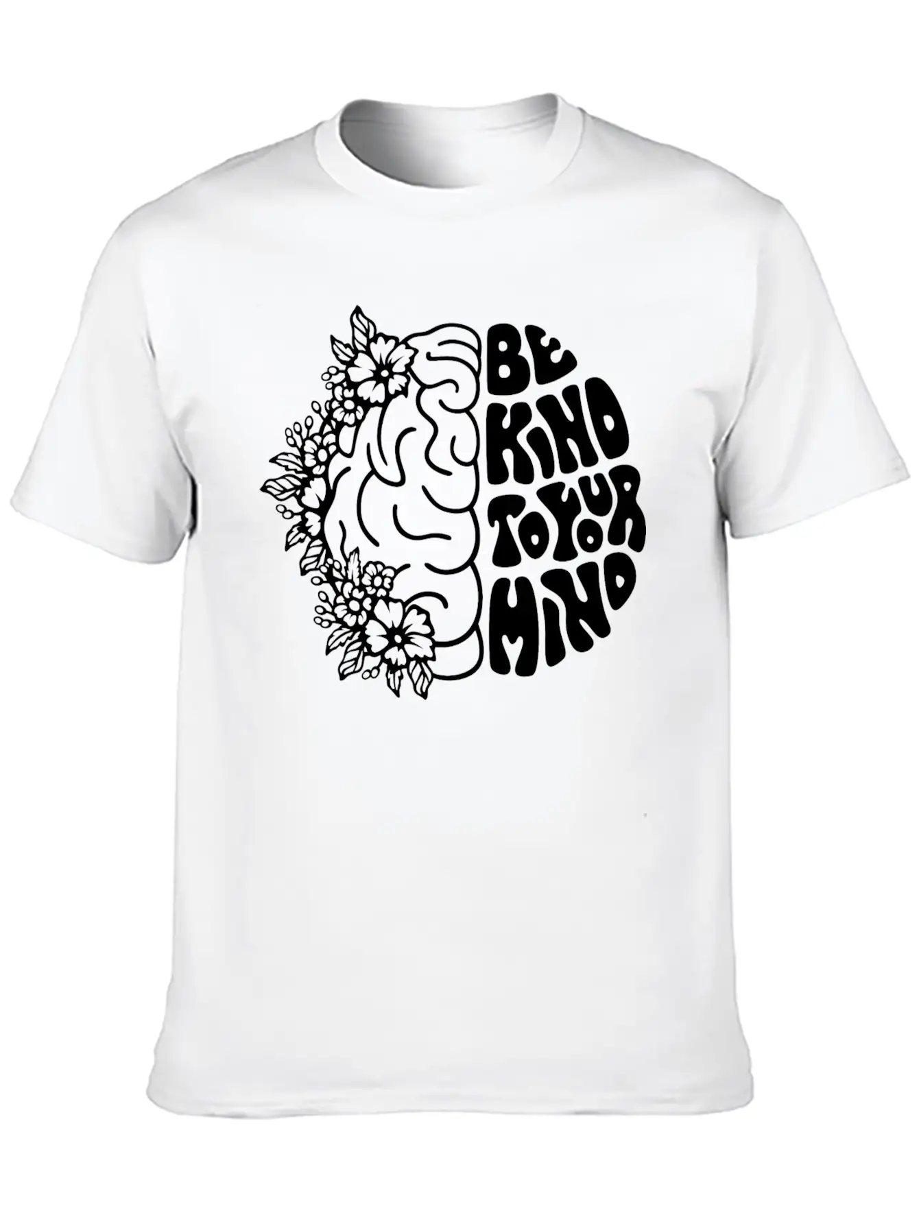 Be Kind To Your Mind Breathable Soft Cotton T-Shirt – Timeless Casual Look