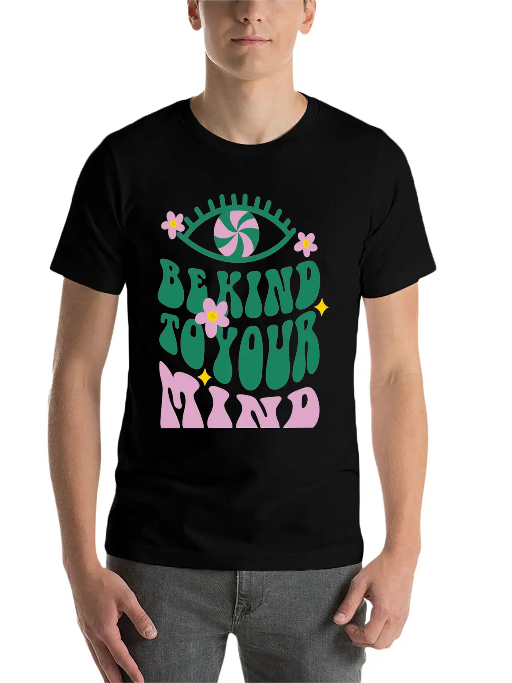 Be Kind To Your Mind - Vibrant Mental Health Affir Essential Cotton Tee For Daily Outfits – Unisex Style
