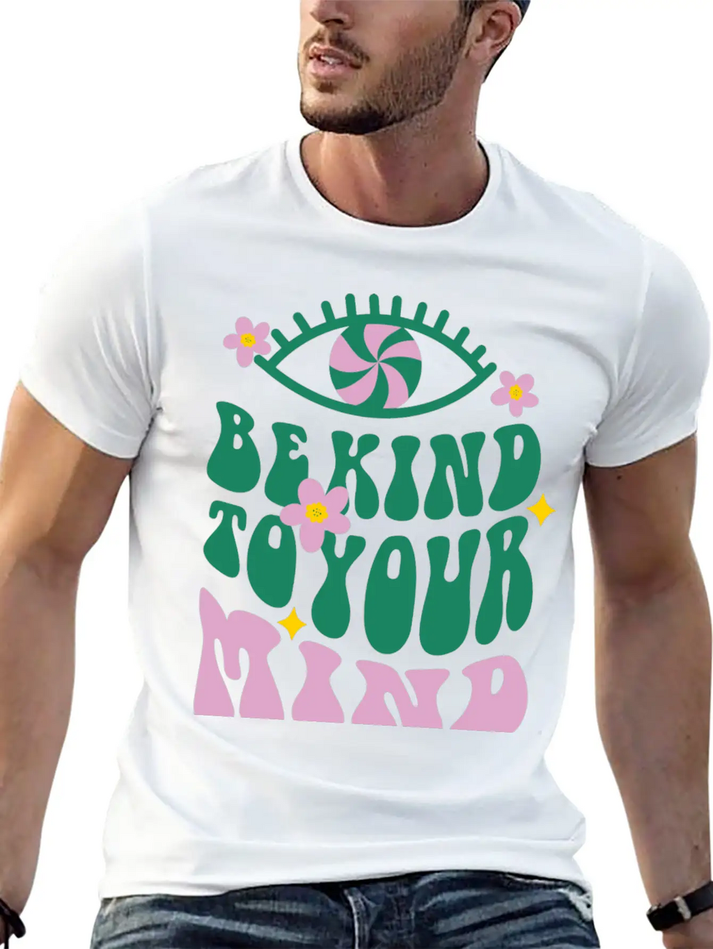 Be Kind To Your Mind - Vibrant Mental Health Affir Essential Cotton Tee For Daily Outfits – Unisex Style