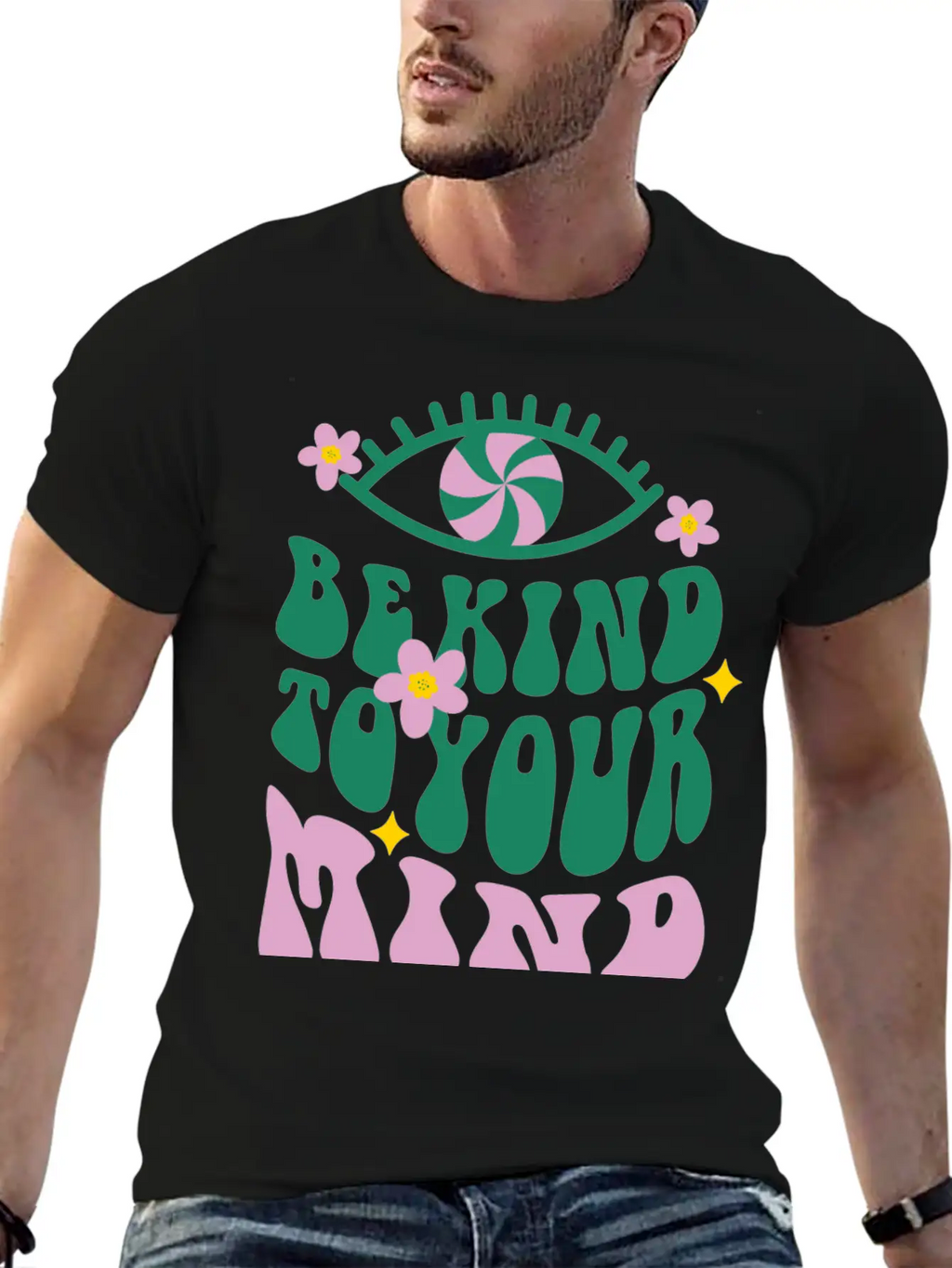 Be Kind To Your Mind - Vibrant Mental Health Affir Essential Cotton Tee For Daily Outfits – Unisex Style