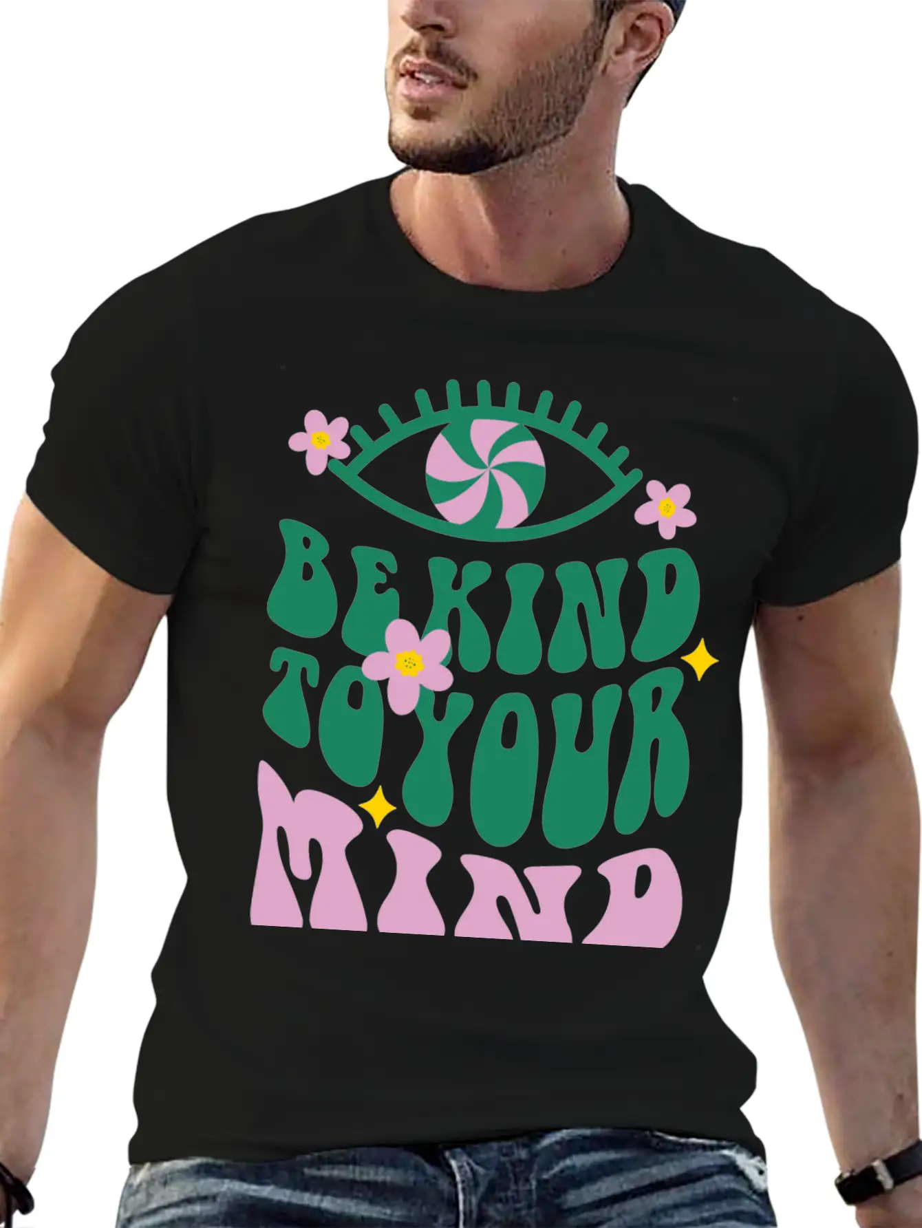 Be Kind To Your Mind - Vibrant Mental Health Affir Essential Cotton Tee For Daily Outfits – Unisex Style