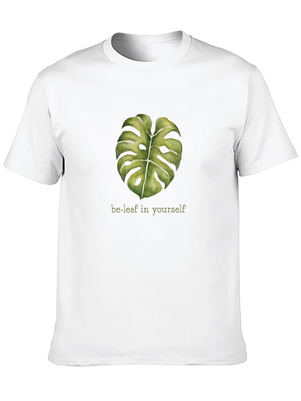 Be Leaf Monstera Unisex Casual T-Shirt – Clean Design For Daily Comfort