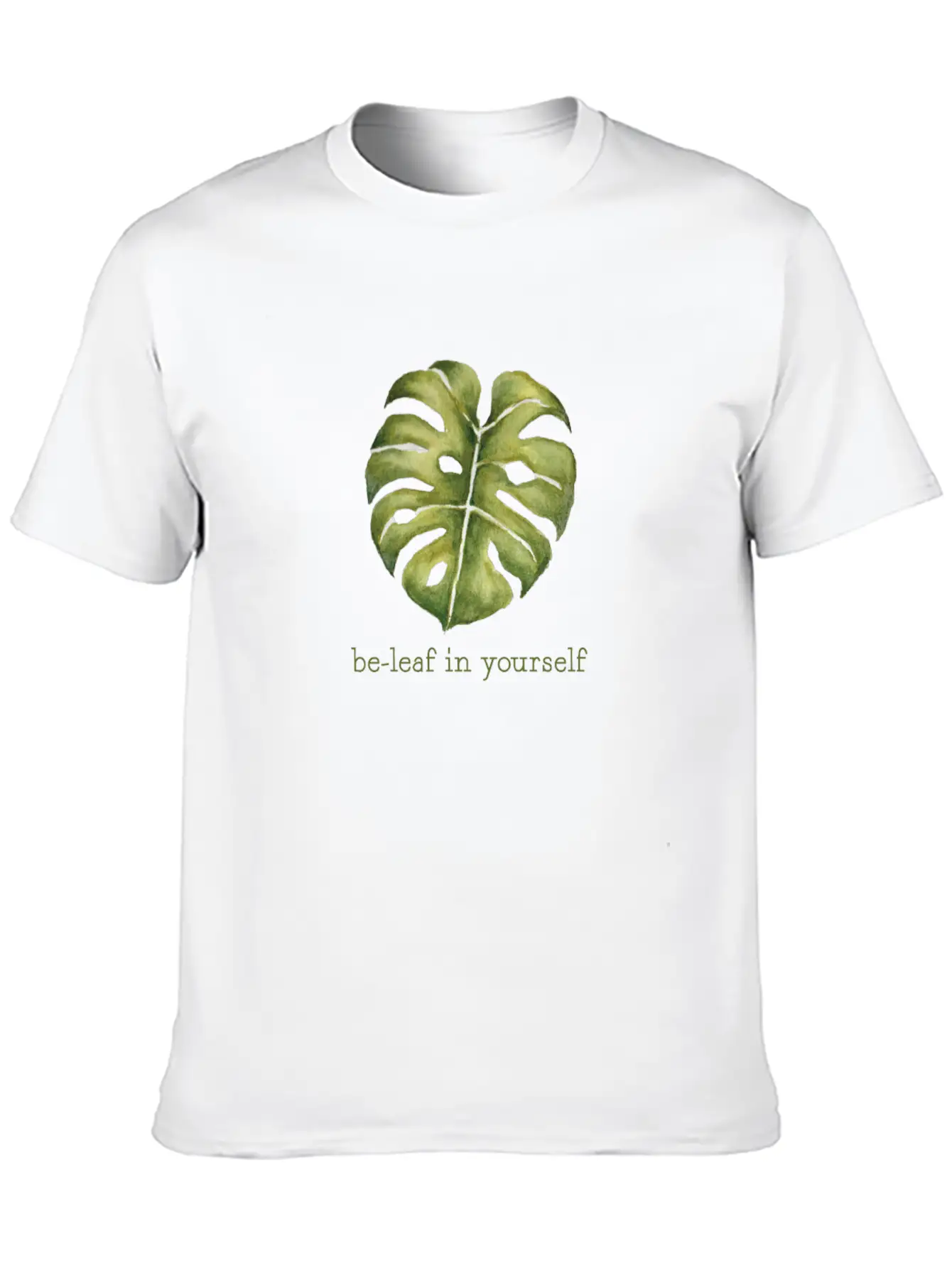 Be Leaf Monstera Unisex Casual T-Shirt – Clean Design For Daily Comfort