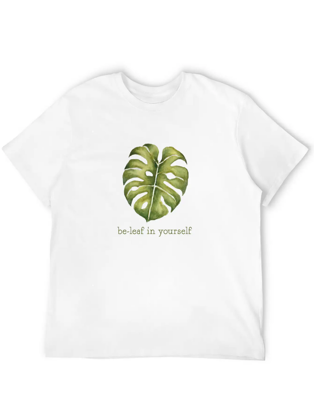 Be Leaf Monstera Unisex Casual T-Shirt – Clean Design For Daily Comfort
