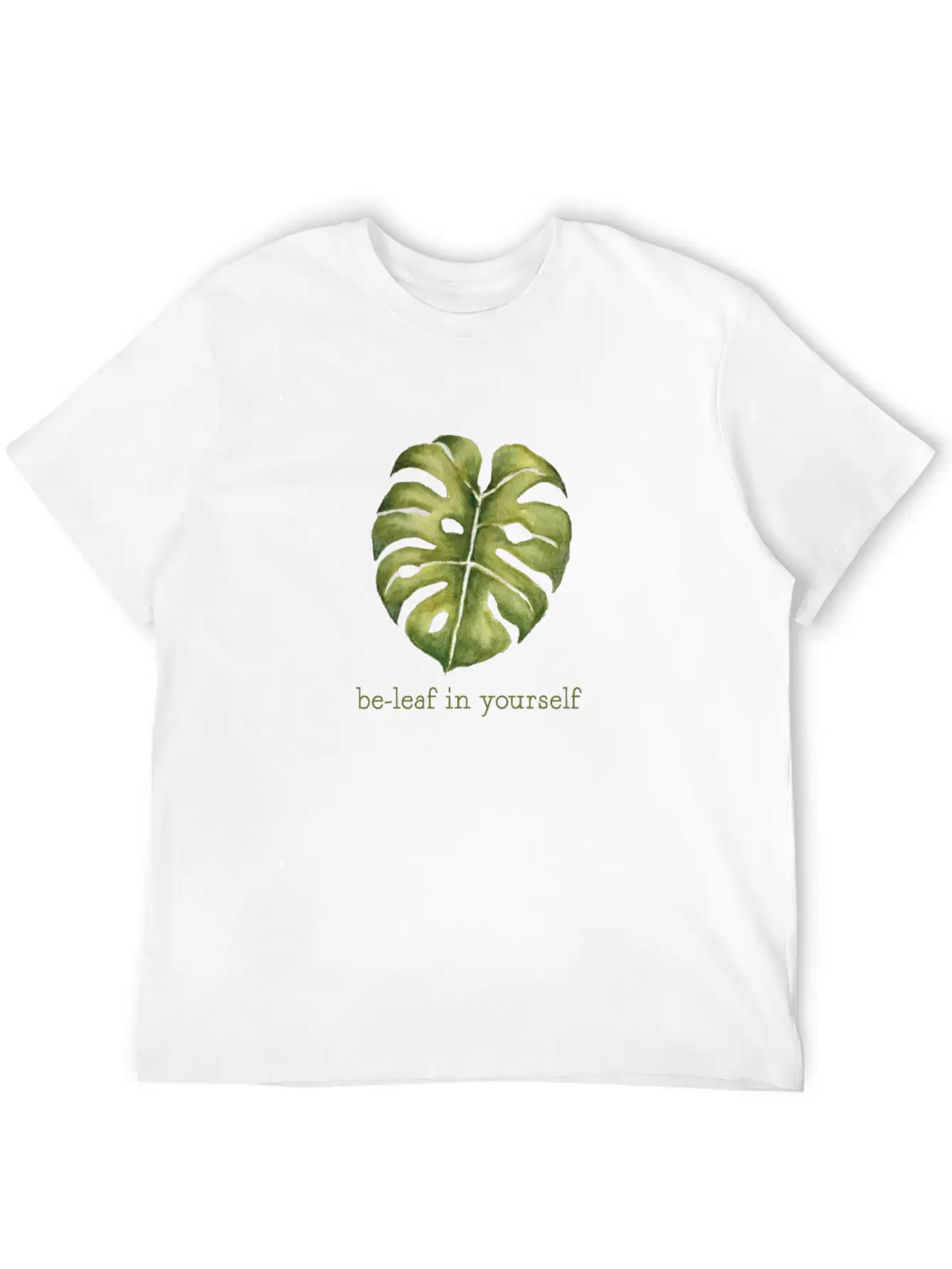 Be Leaf Monstera Unisex Casual T-Shirt – Clean Design For Daily Comfort