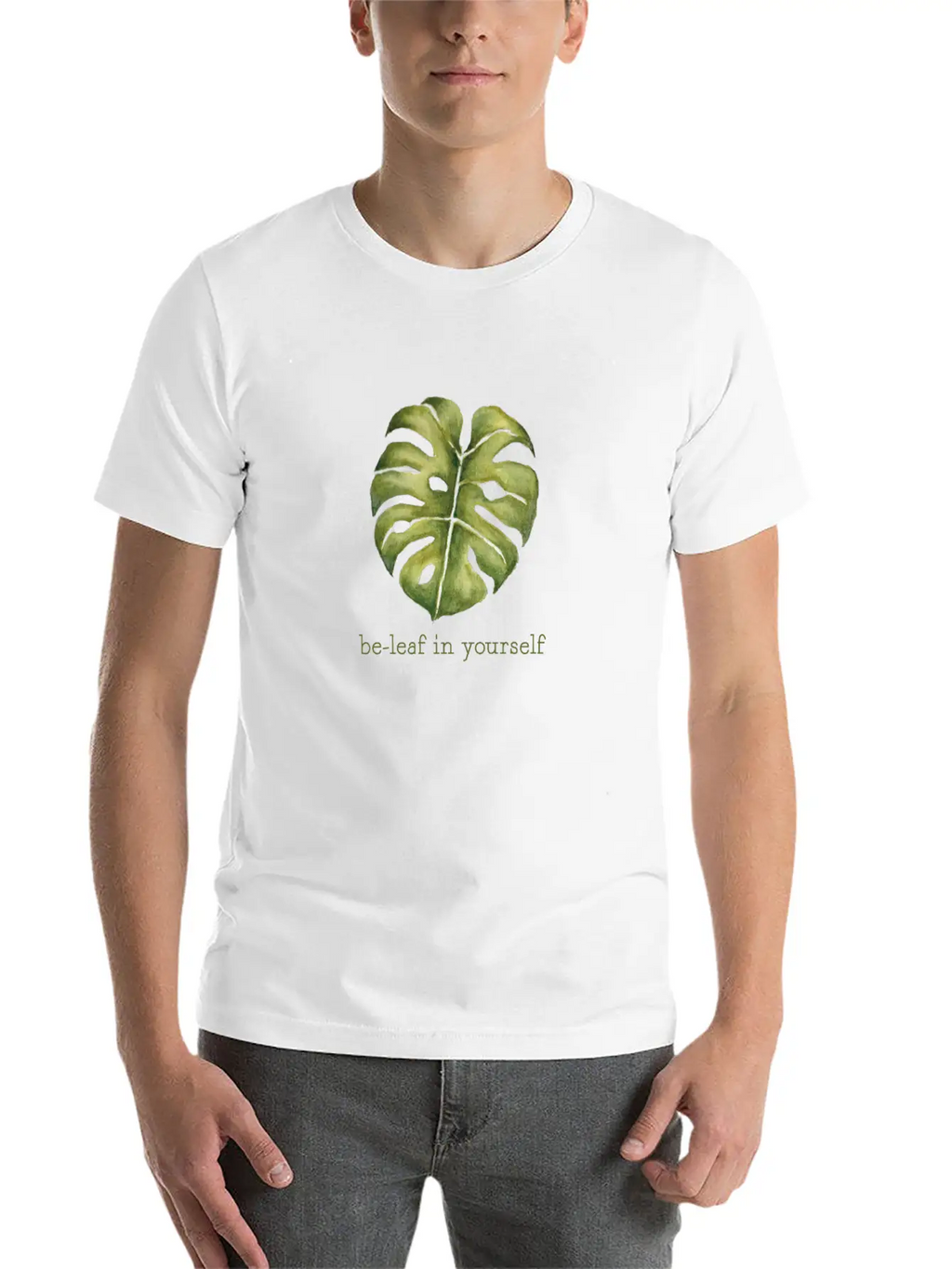 Be Leaf Monstera Unisex Casual T-Shirt – Clean Design For Daily Comfort