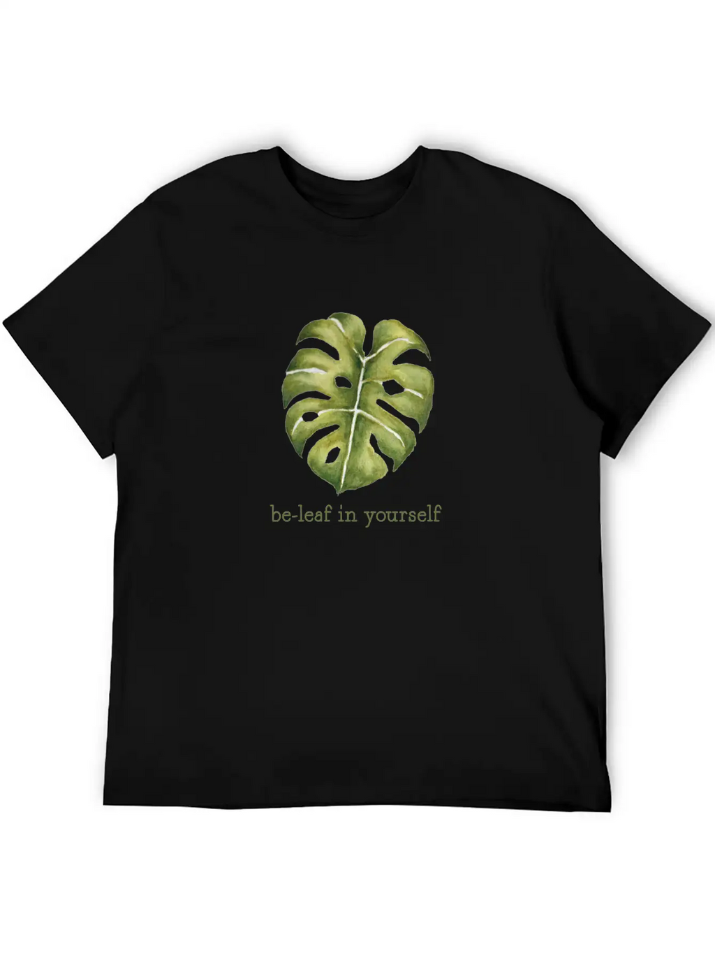Be Leaf Monstera Unisex Casual T-Shirt – Clean Design For Daily Comfort