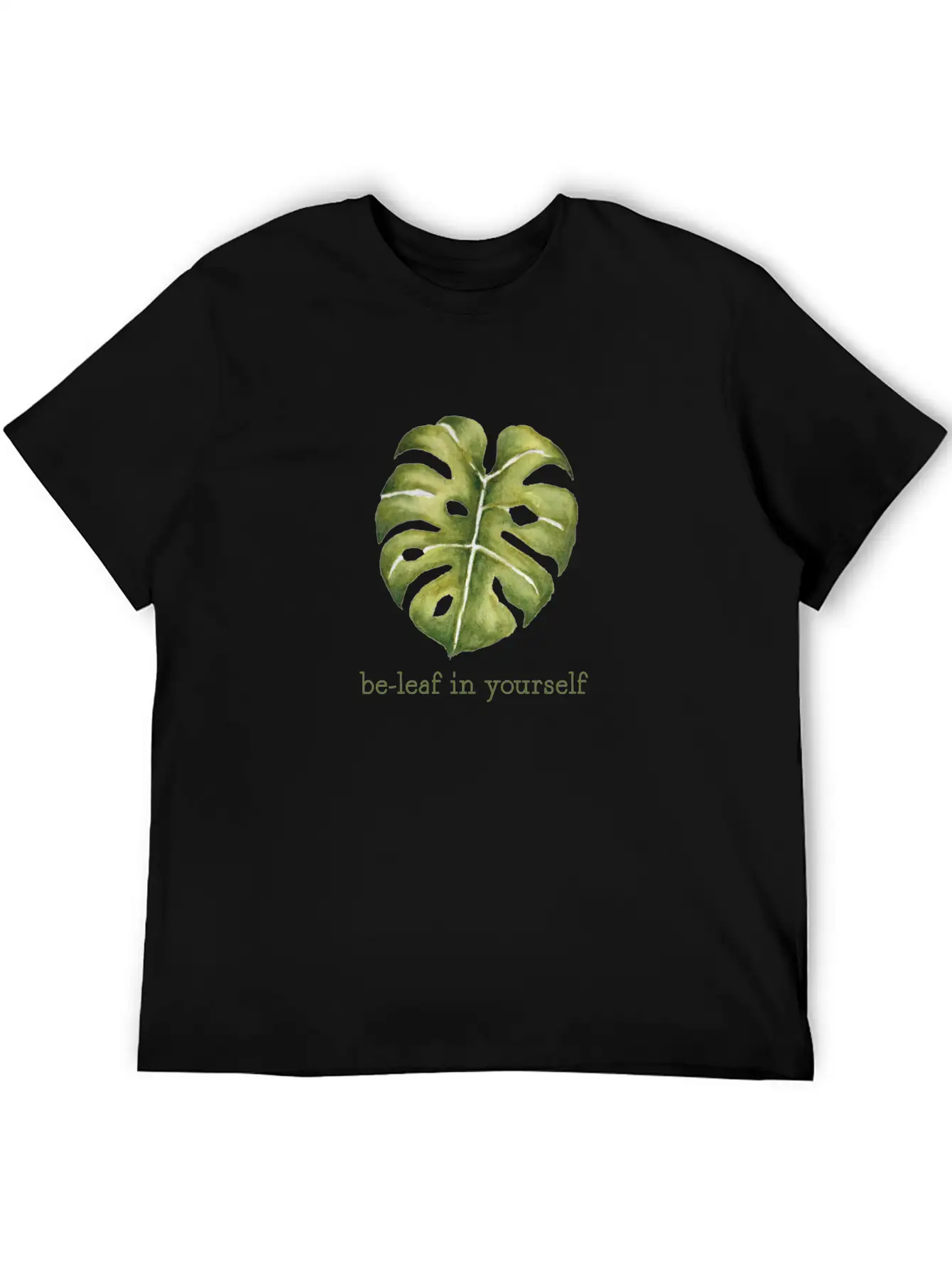 Be Leaf Monstera Unisex Casual T-Shirt – Clean Design For Daily Comfort