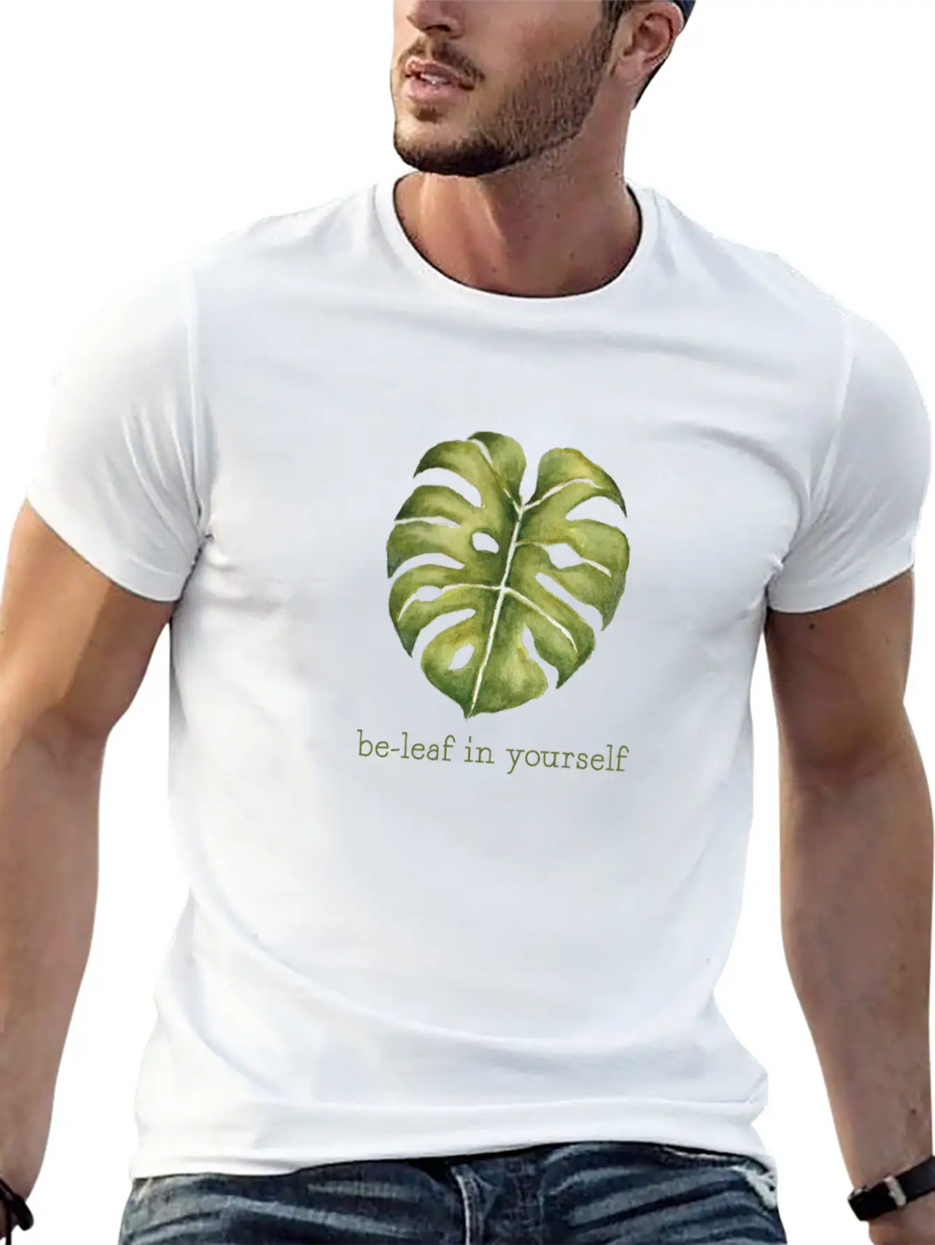 Be Leaf Monstera Unisex Casual T-Shirt – Clean Design For Daily Comfort