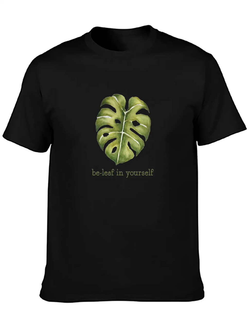 Be Leaf Monstera Unisex Casual T-Shirt – Clean Design For Daily Comfort
