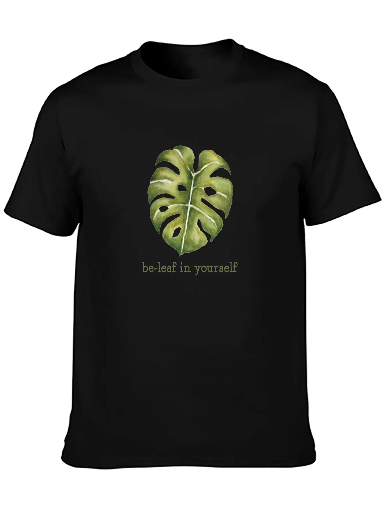Be Leaf Monstera Unisex Casual T-Shirt – Clean Design For Daily Comfort