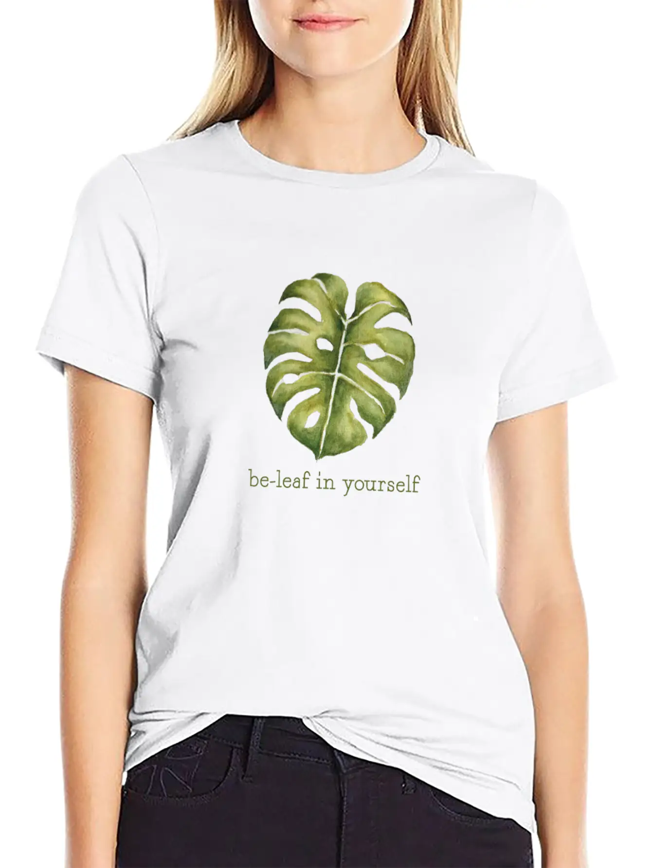 Be Leaf Monstera Unisex Casual T-Shirt – Clean Design For Daily Comfort