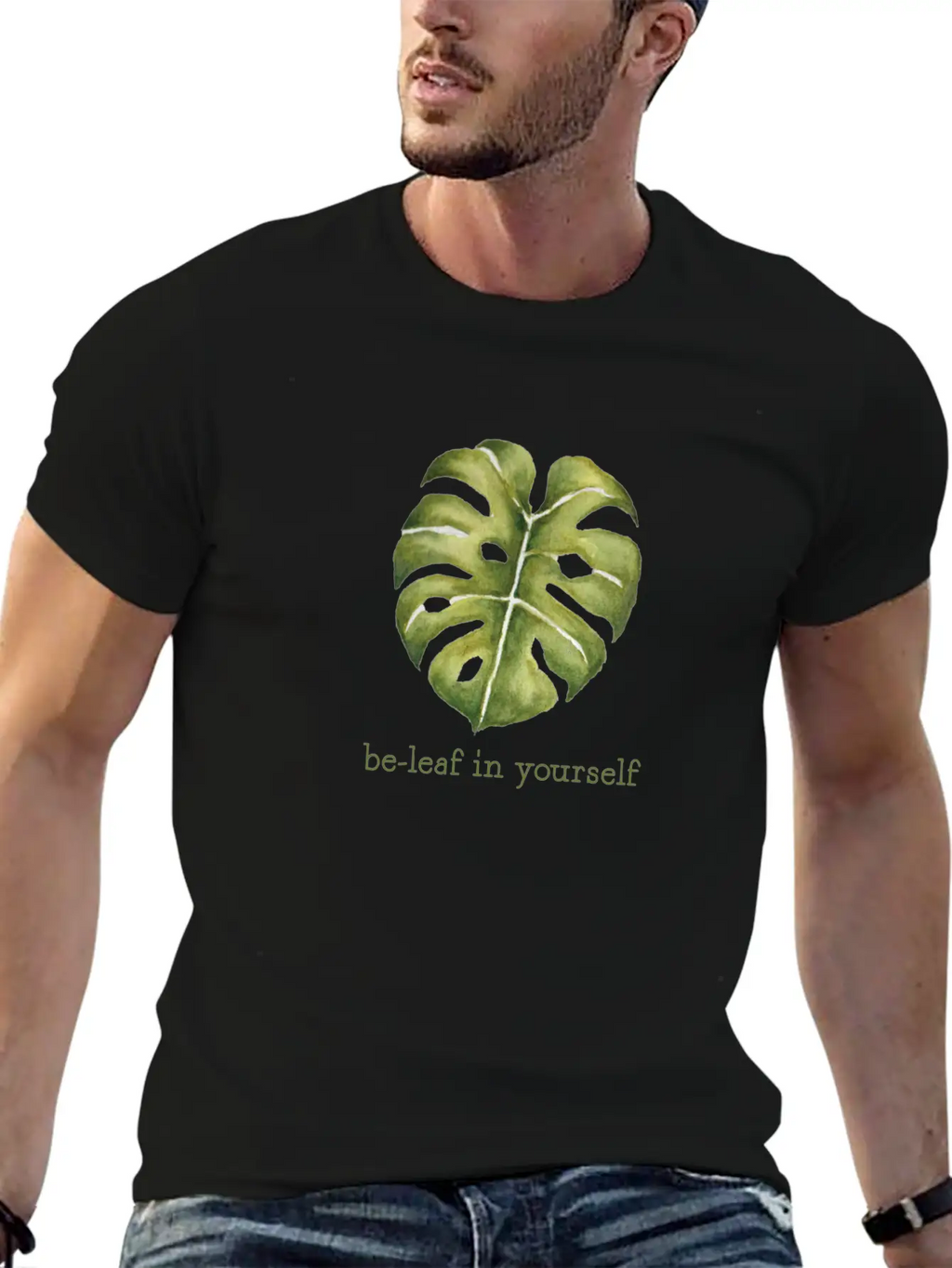 Be Leaf Monstera Unisex Casual T-Shirt – Clean Design For Daily Comfort