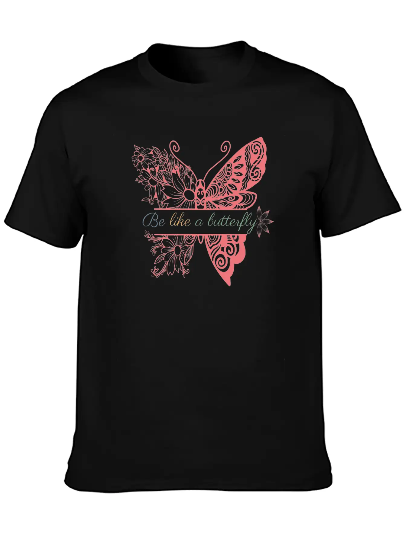 Be Like A Butterfly Unisex Casual T-Shirt – Clean Design For Daily Comfort