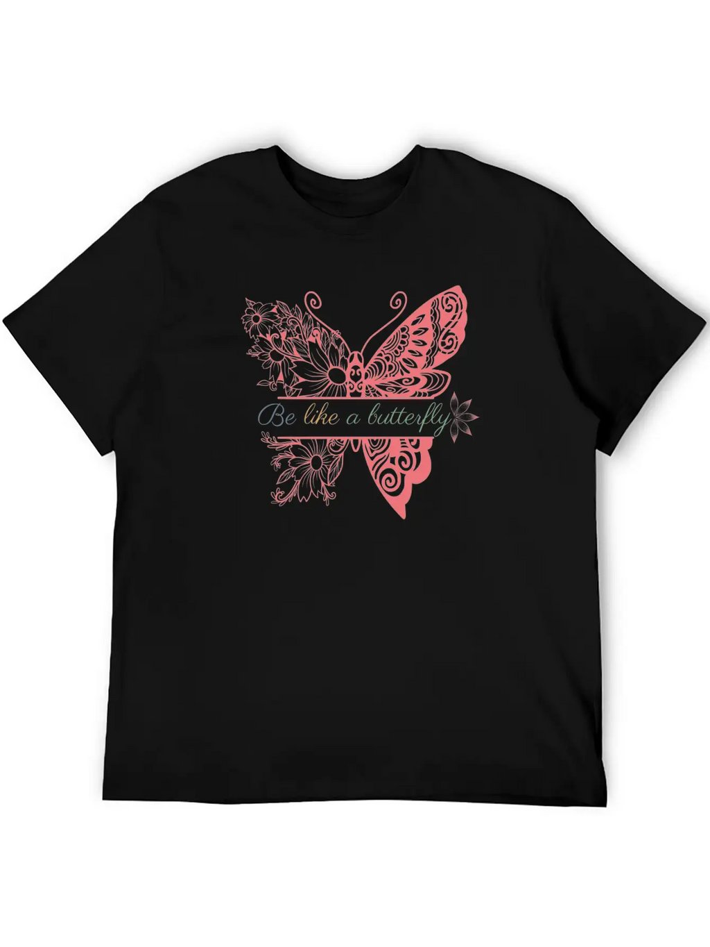 Be Like A Butterfly Unisex Casual T-Shirt – Clean Design For Daily Comfort