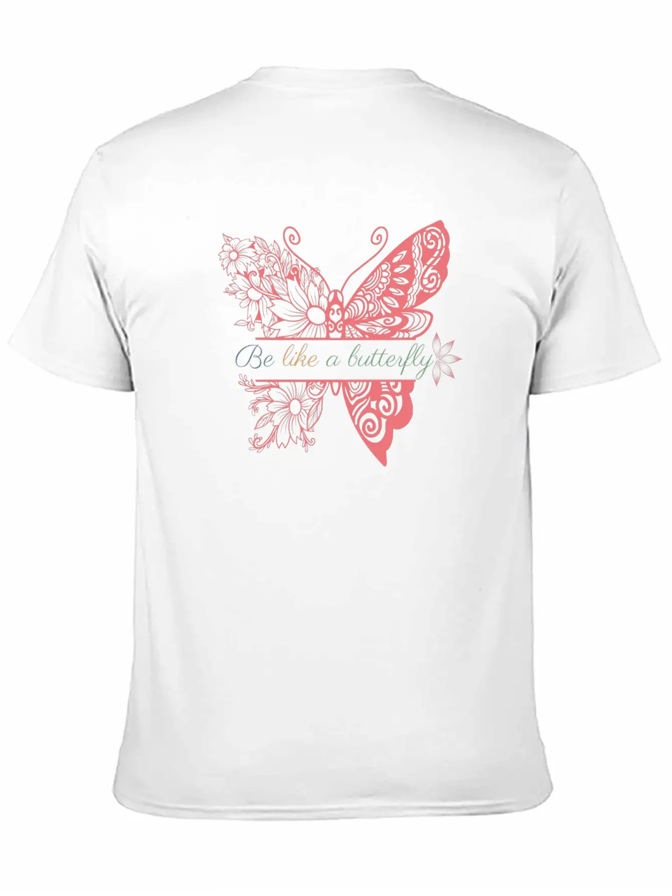 Be Like A Butterfly Unisex Casual T-Shirt – Clean Design For Daily Comfort