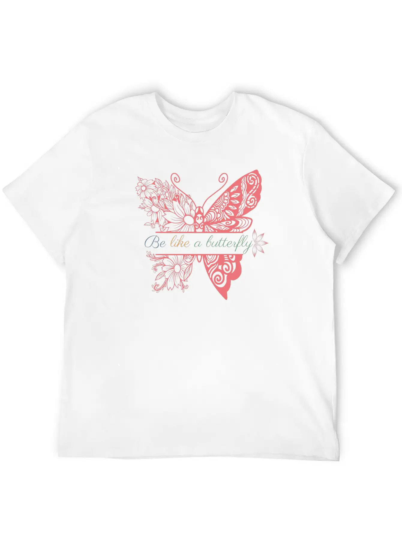 Be Like A Butterfly Unisex Casual T-Shirt – Clean Design For Daily Comfort