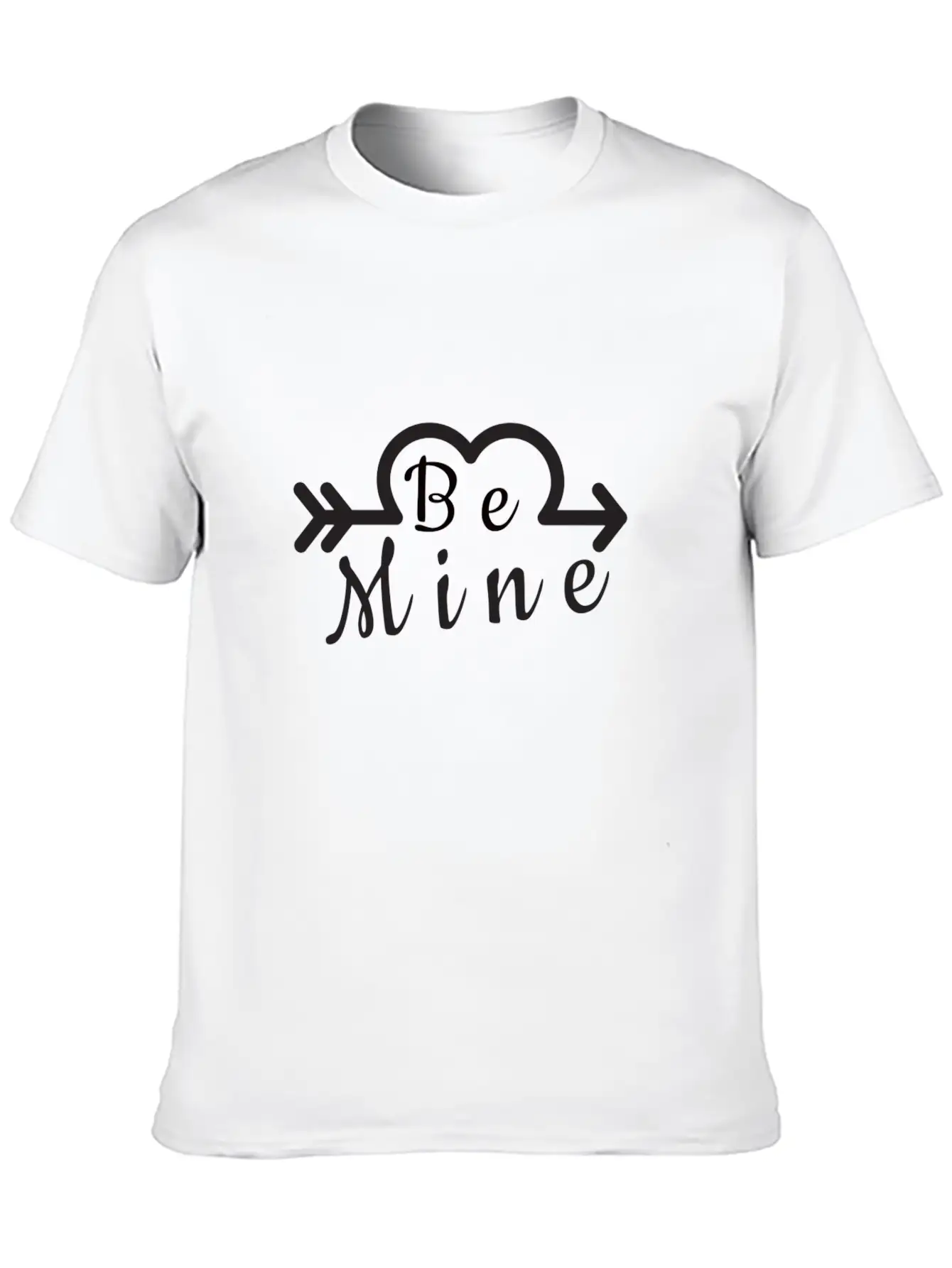 BE MINE With Arrow Essential Cotton Tee For Daily Outfits – Unisex Style