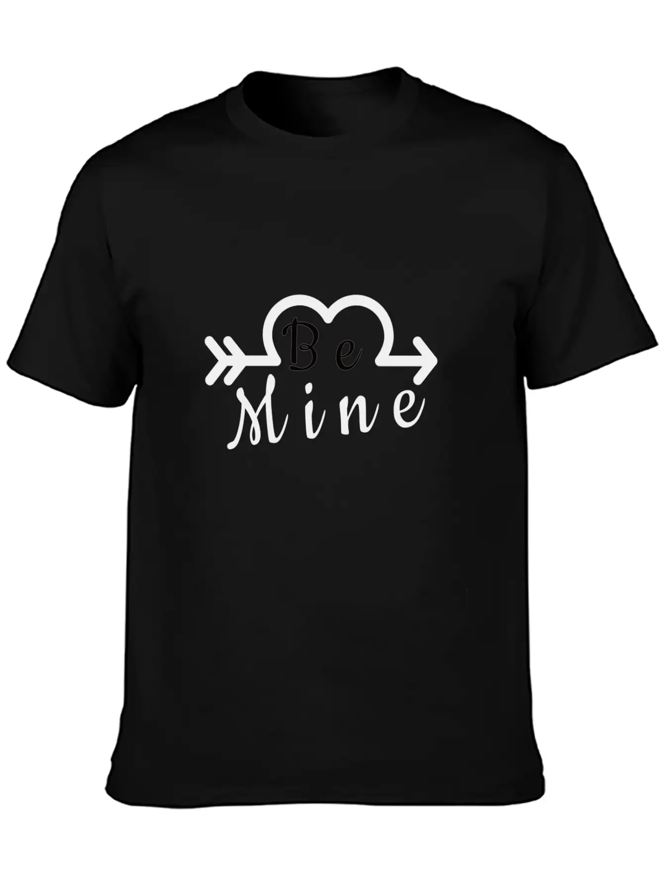 BE MINE With Arrow Essential Cotton Tee For Daily Outfits – Unisex Style