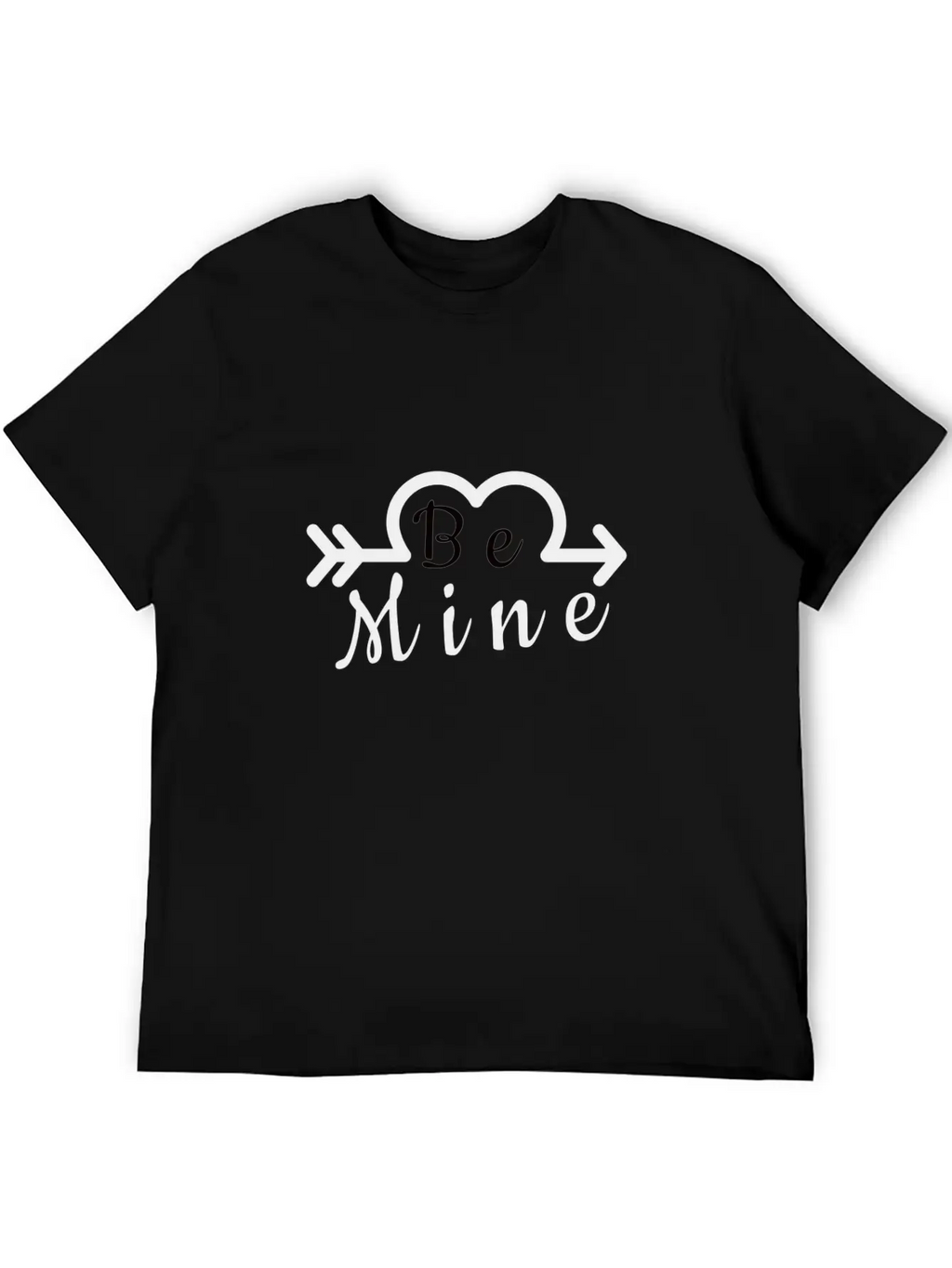 BE MINE With Arrow Essential Cotton Tee For Daily Outfits – Unisex Style