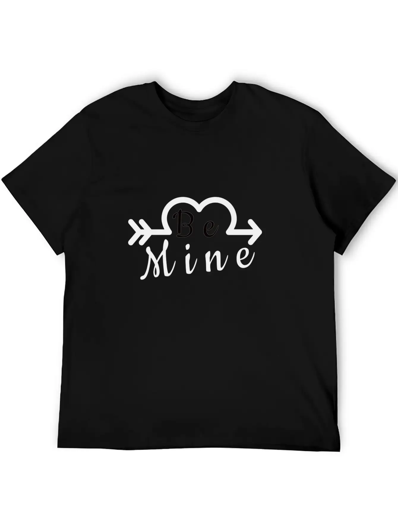 BE MINE With Arrow Essential Cotton Tee For Daily Outfits – Unisex Style
