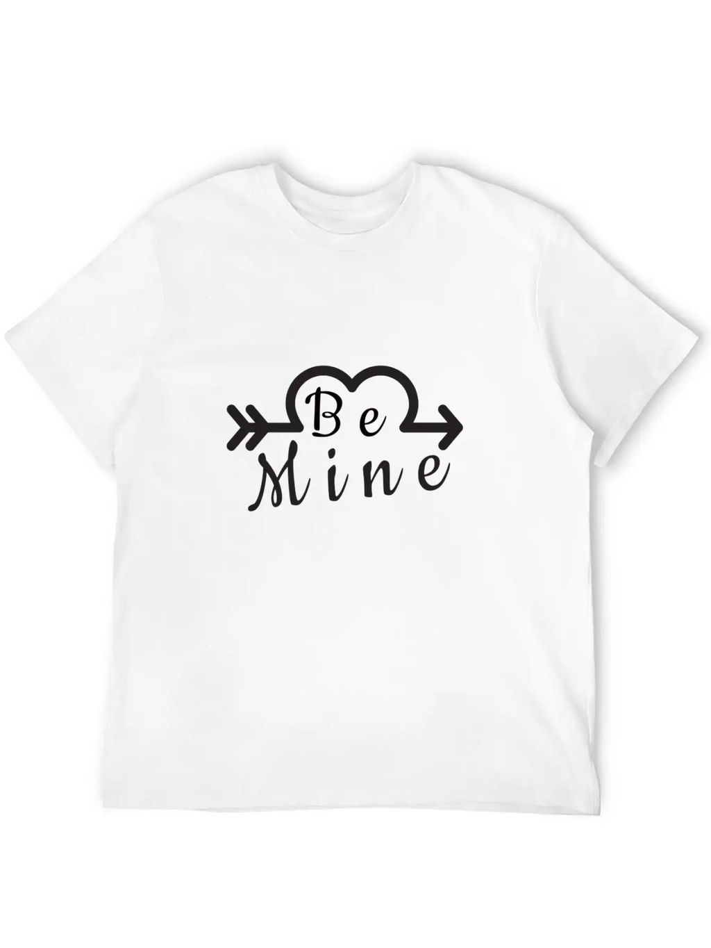 BE MINE With Arrow Essential Cotton Tee For Daily Outfits – Unisex Style