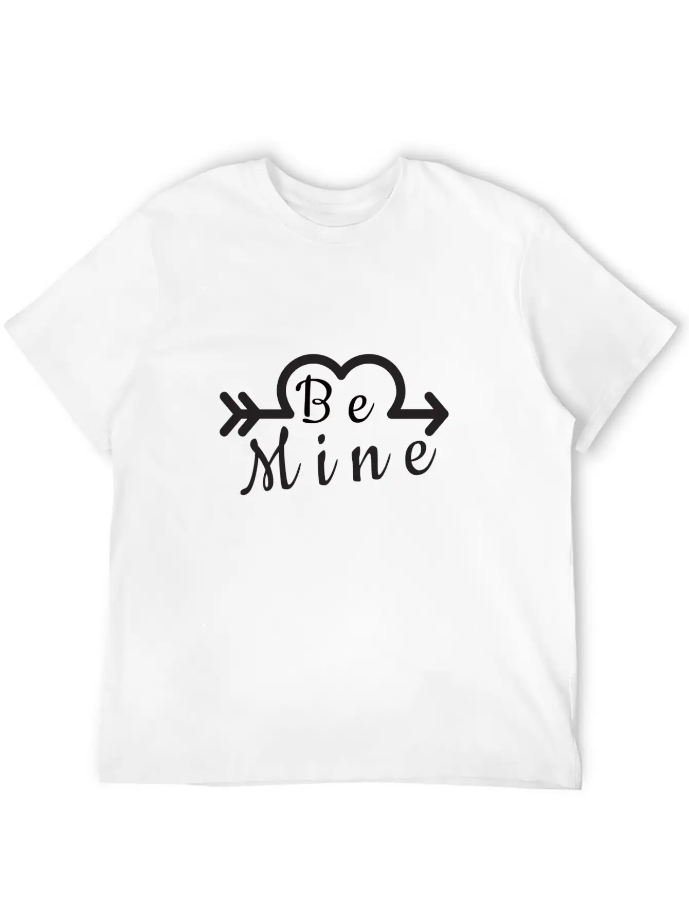 BE MINE With Arrow Essential Cotton Tee For Daily Outfits – Unisex Style