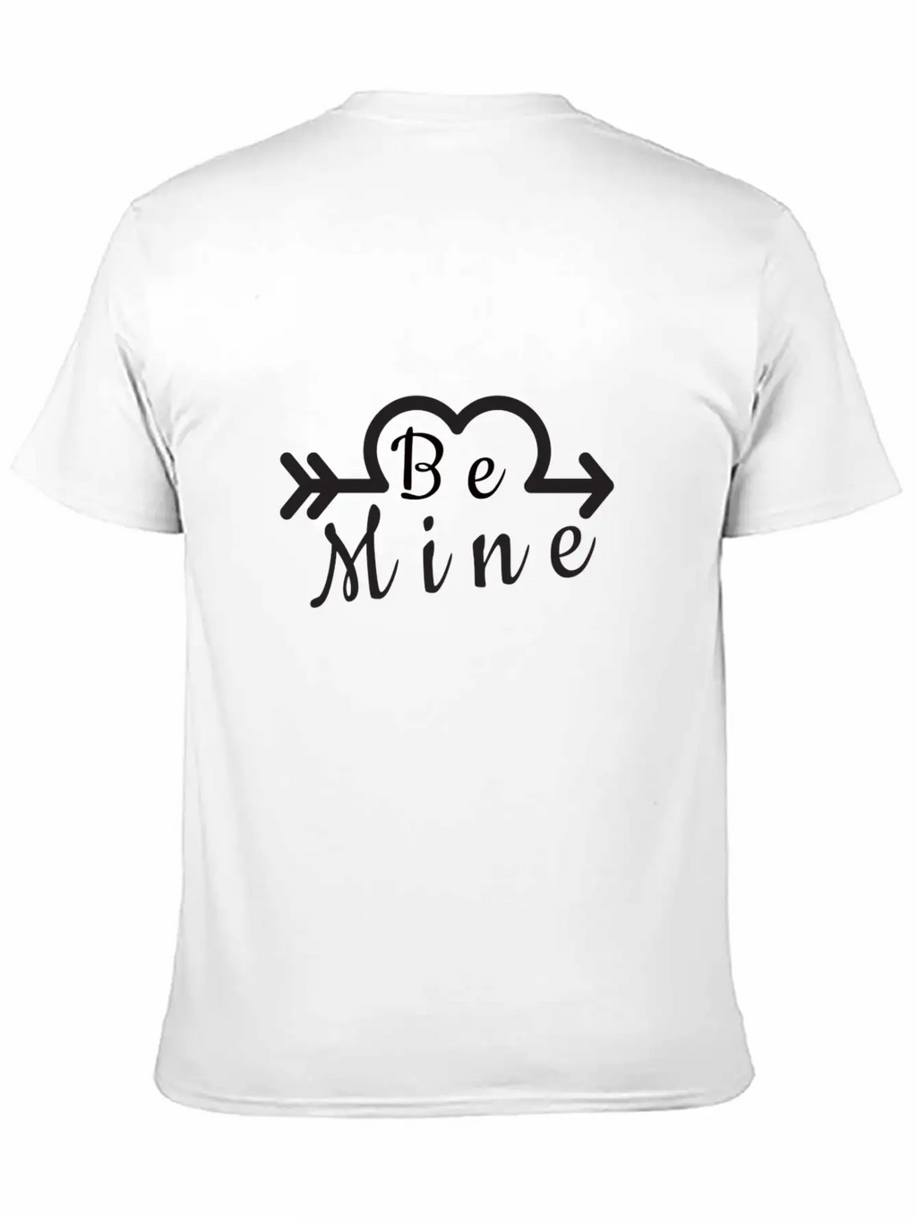 BE MINE With Arrow Essential Cotton Tee For Daily Outfits – Unisex Style