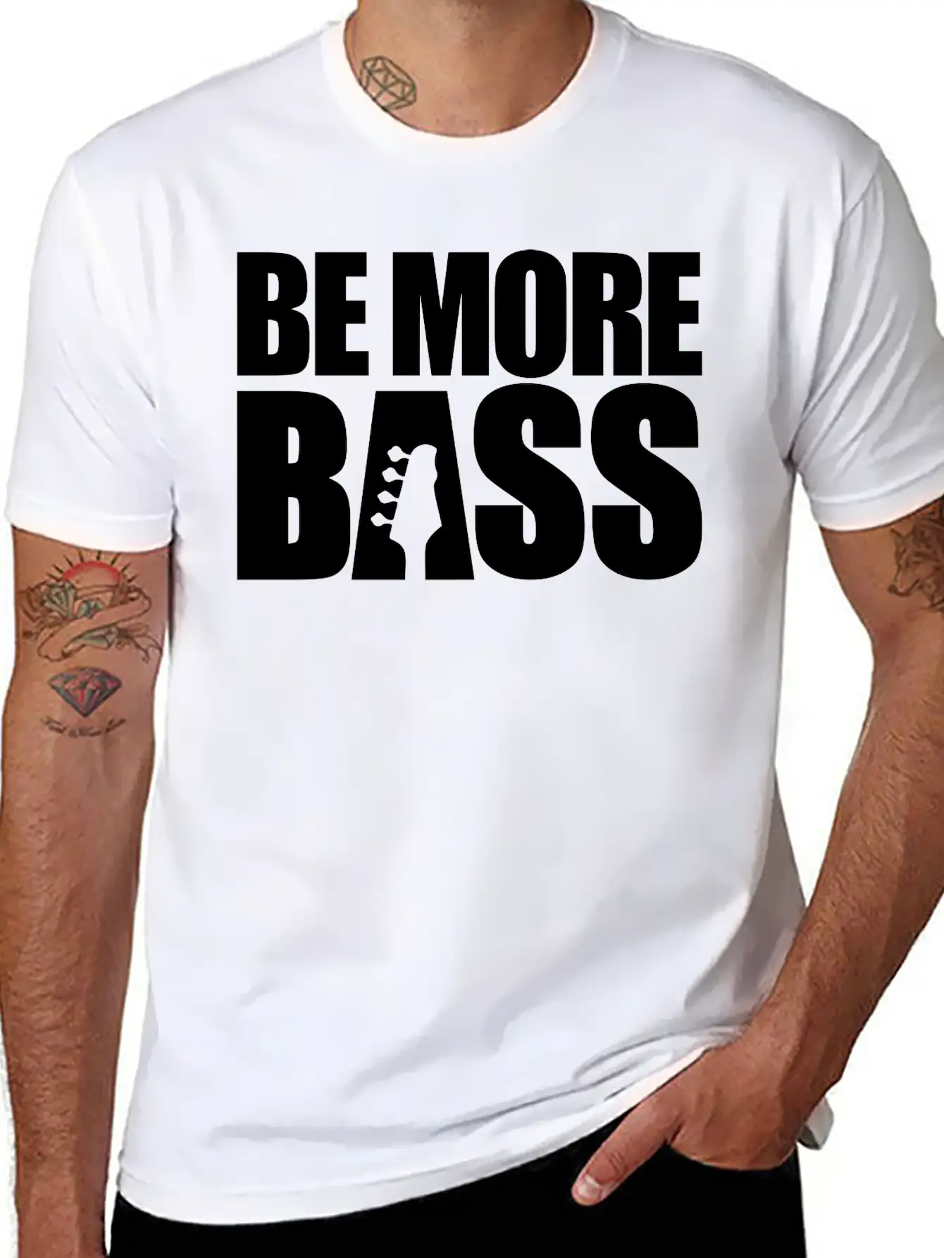 Be More Bass Essential Cotton Tee For Daily Outfits – Unisex Style