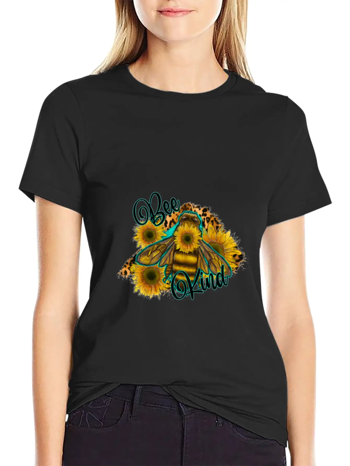 Be Skind Sunflower T-Shirt Classic Fit Graphic Tee For Daily Comfort – Unisex Cotton Shirt