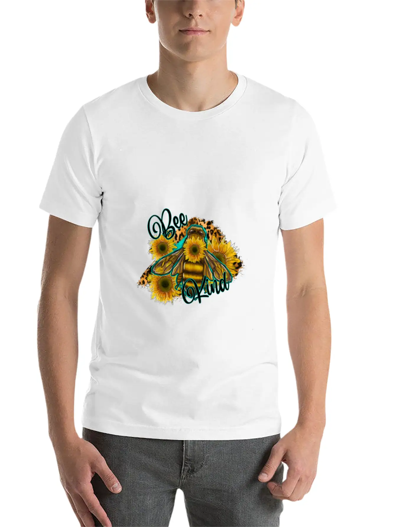Be Skind Sunflower T-Shirt Classic Fit Graphic Tee For Daily Comfort – Unisex Cotton Shirt