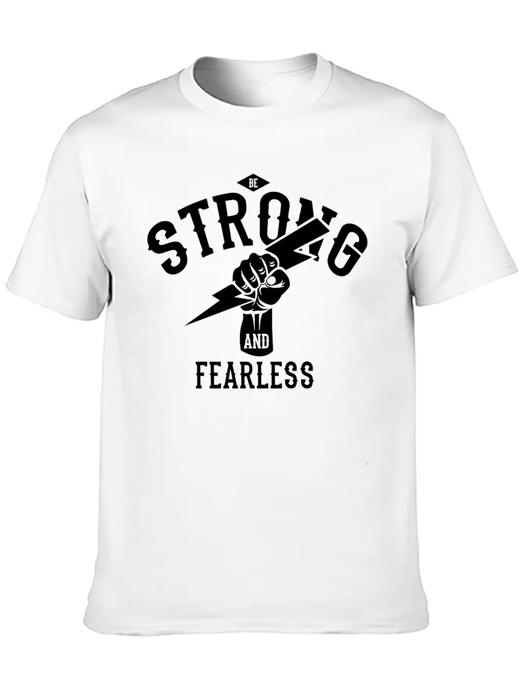 Be Strong And Fearless, Zeus Hand Unisex Casual T-Shirt – Clean Design For Daily Comfort