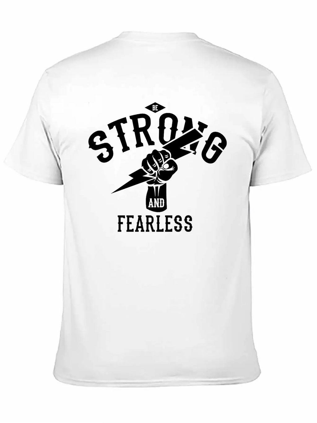 Be Strong And Fearless, Zeus Hand Unisex Casual T-Shirt – Clean Design For Daily Comfort