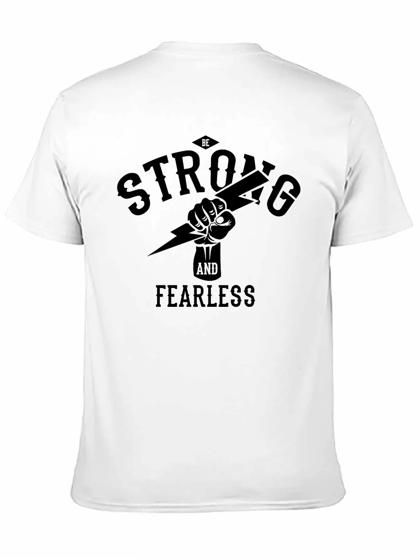 Be Strong And Fearless, Zeus Hand Unisex Casual T-Shirt – Clean Design For Daily Comfort