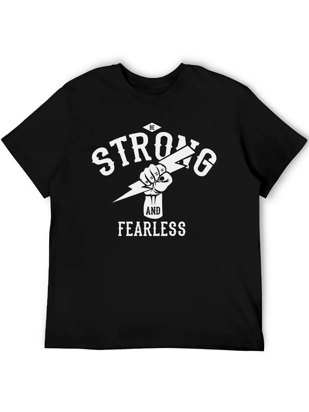 Be Strong And Fearless, Zeus Hand Unisex Casual T-Shirt – Clean Design For Daily Comfort