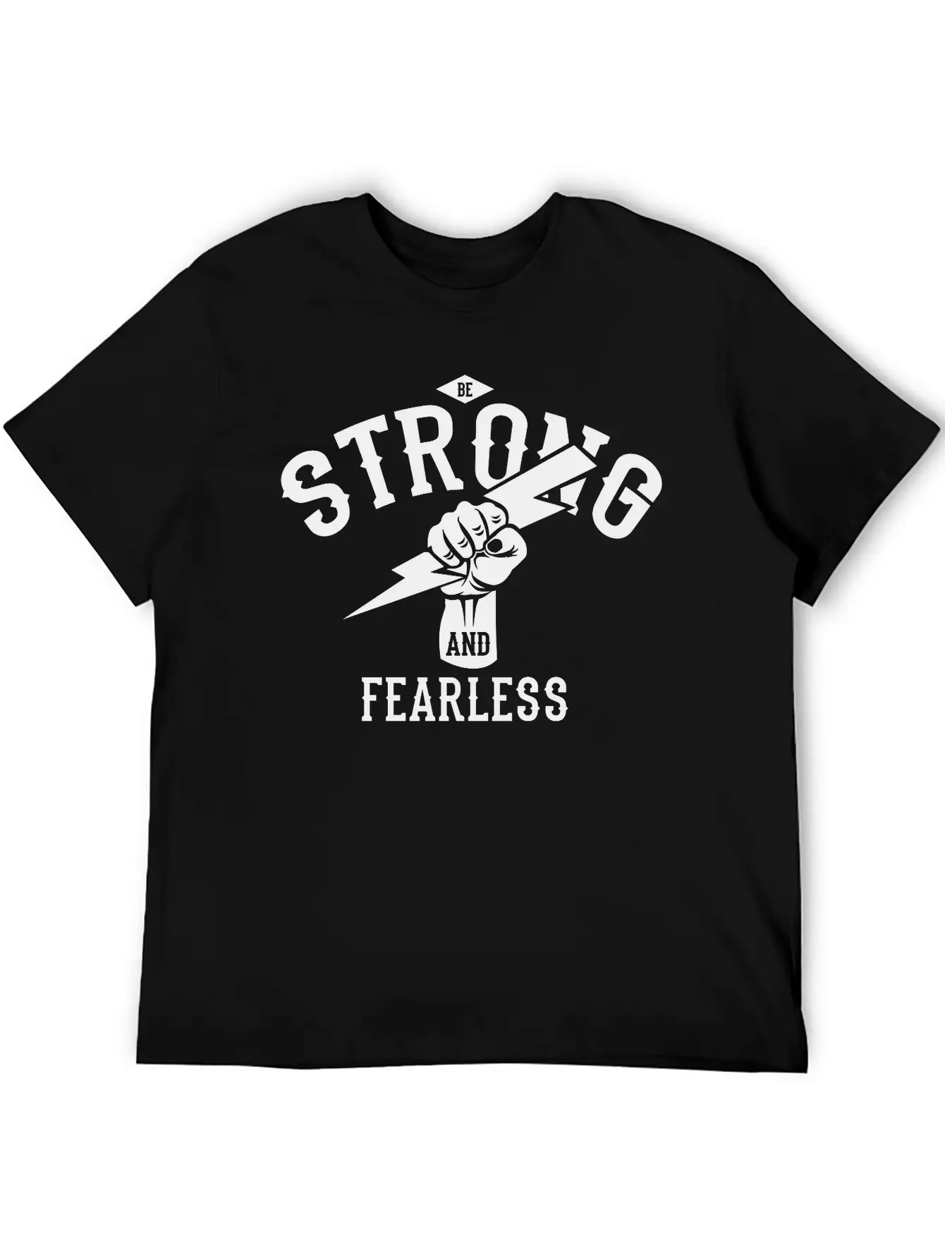 Be Strong And Fearless, Zeus Hand Unisex Casual T-Shirt – Clean Design For Daily Comfort